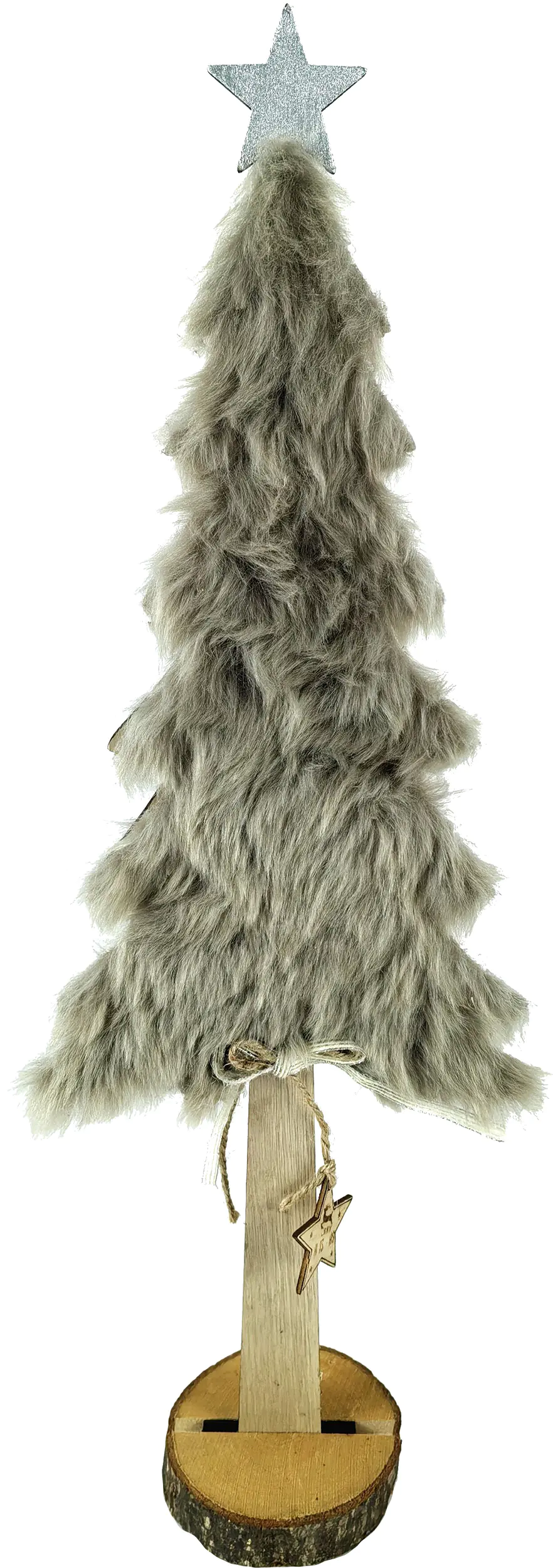 TrendLine Deko Holz Tannenbaum 54 x 5x 17 cm braun