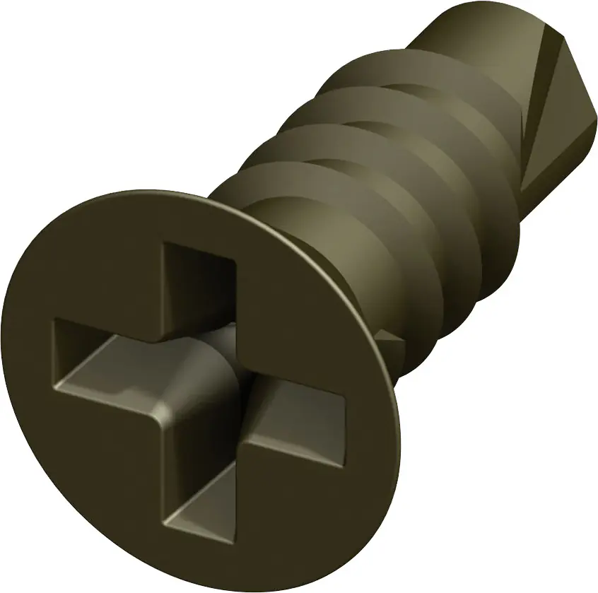 alfer Senkkopfschraube 9.5 mm 9.5 x 2.9 mm Stahl verzinkt bronze