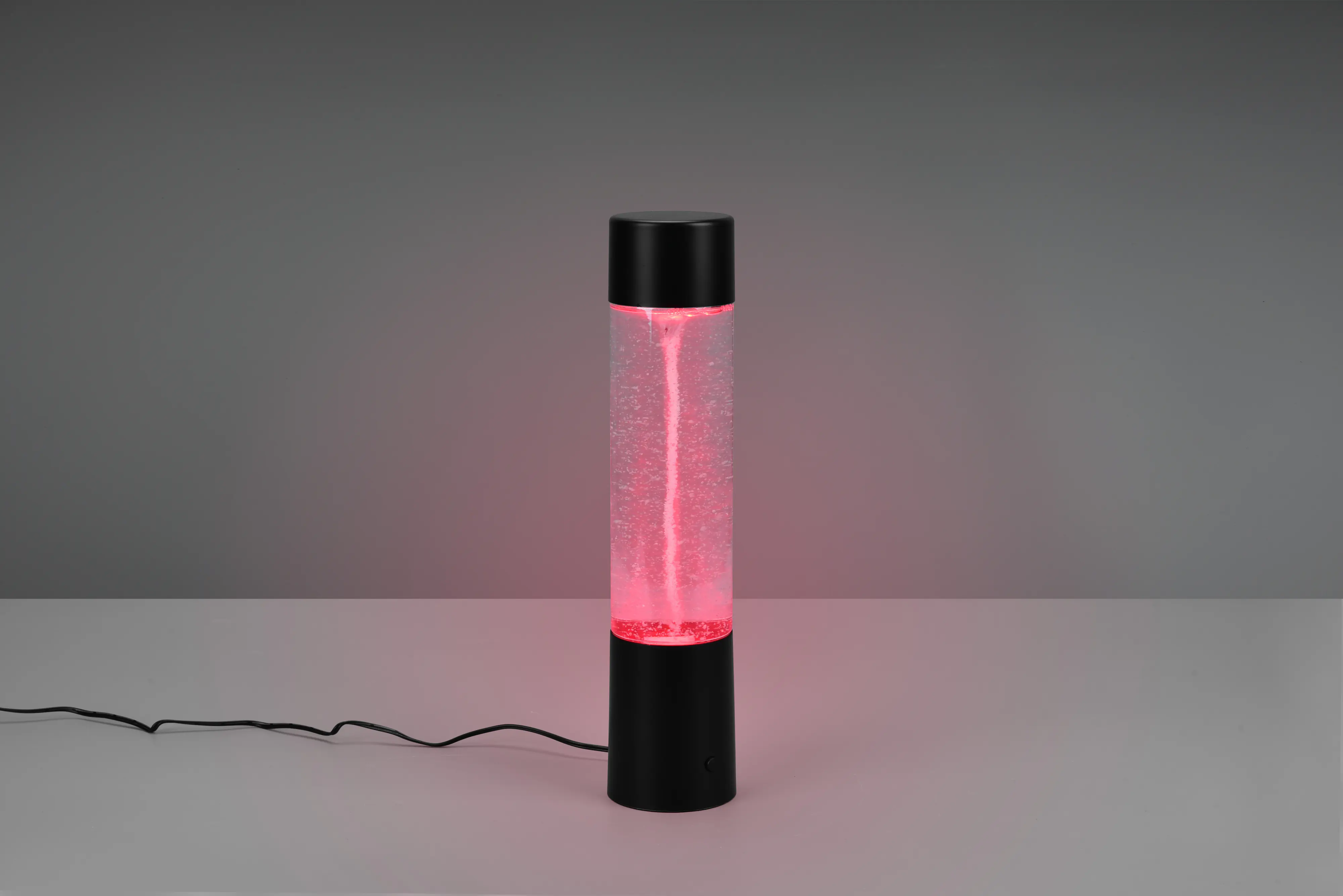 Reality LED Tischleuchte Tornado Ø 7 x 34 cm RGB schwarz matt