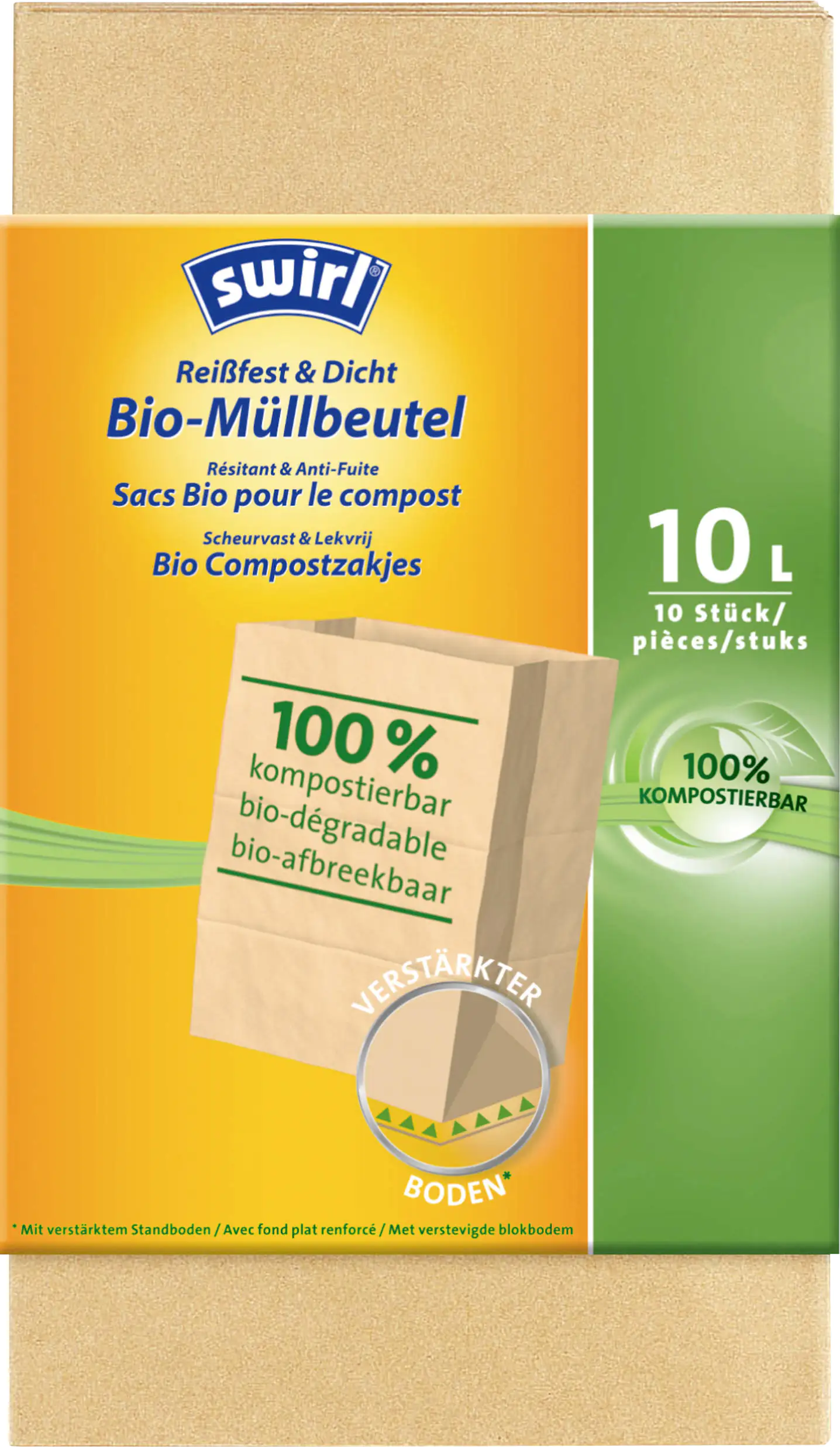 Swirl Bio-Müll-Papierbeutel 10 L, 10 Stück Swirl Bio-Müll-Papierbeutel 10 L, 10 Stück