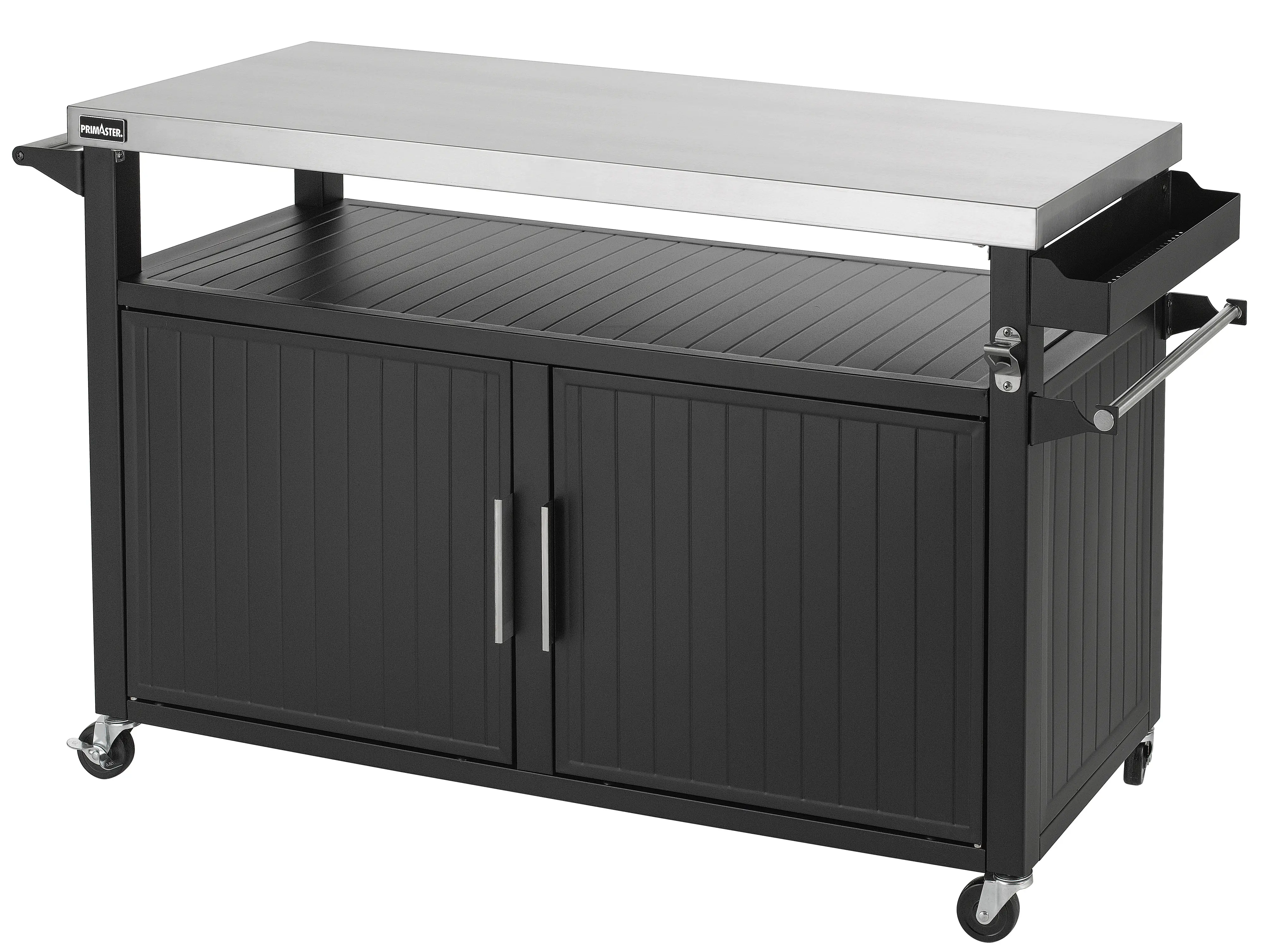 Primaster Grillwagen Napa XXL Universal 2-türig 153 x 90 cm schwarz
