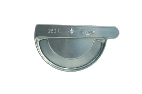 Marley Rinnen-Endstück NW 100 mm, für links, titan-zink