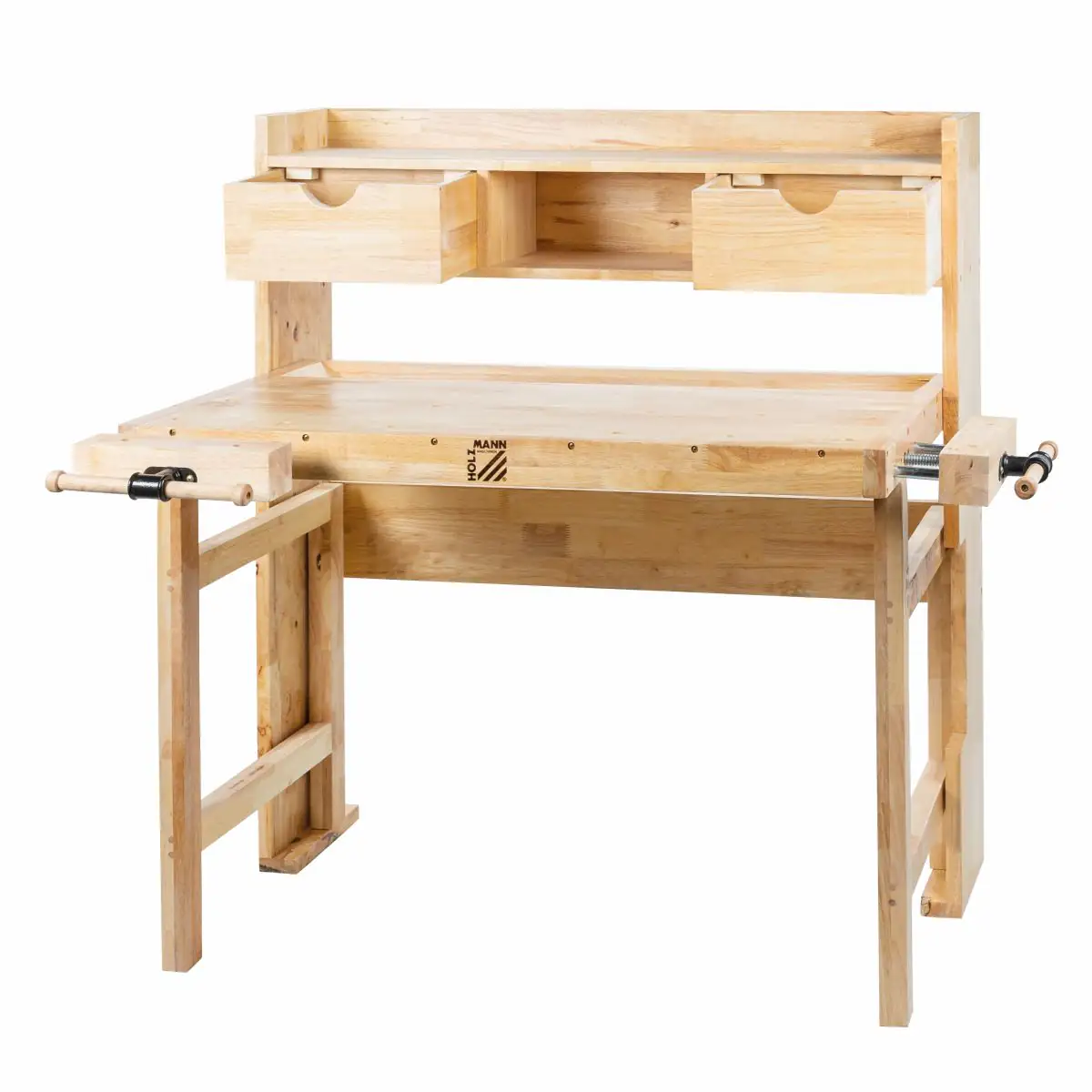 9120039900223_3 Holzmann Hobelbank WB123A inkl. 4 Metallbankhaken Ø 16 mm