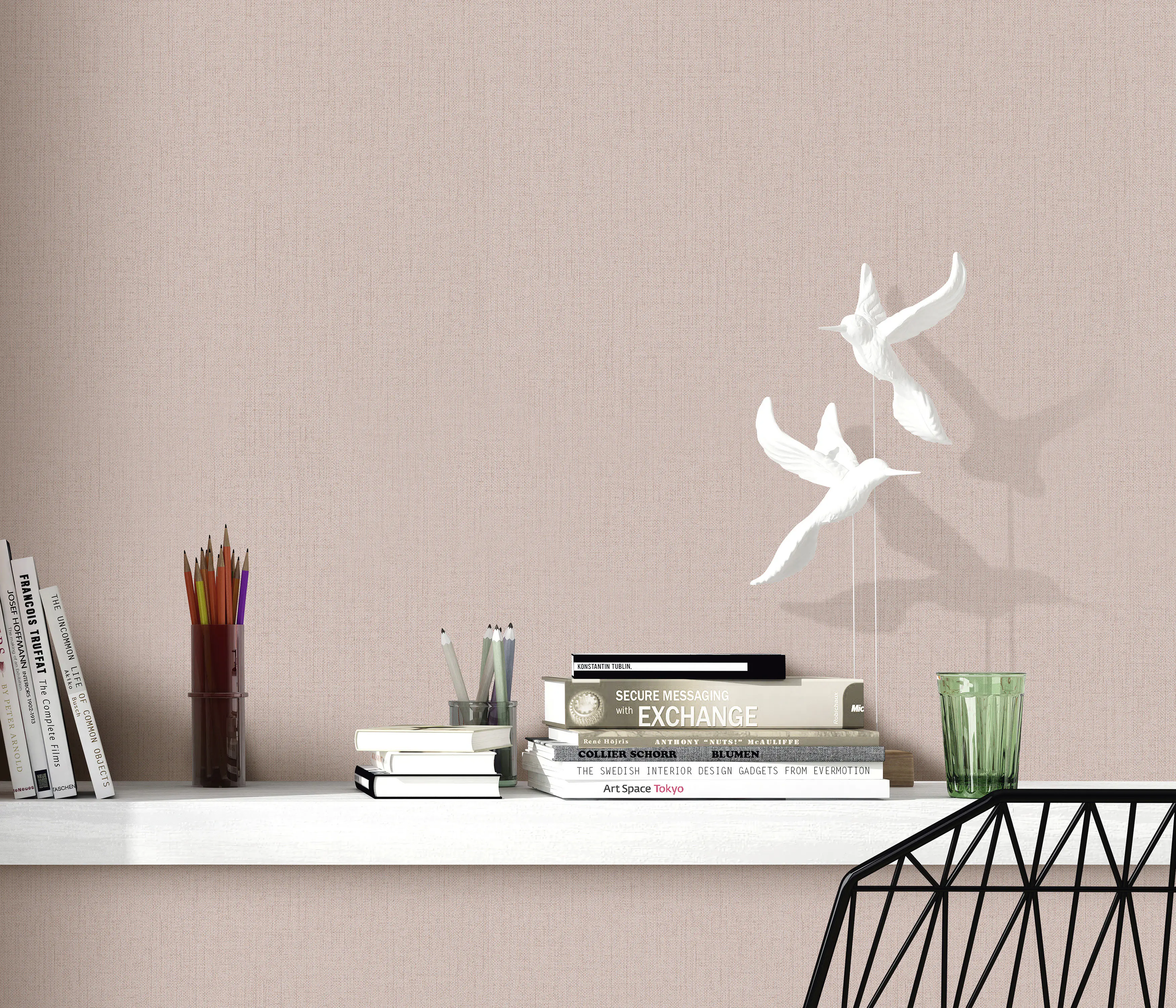 Erismann Vliestapete Uni orange 10,05 x 0,53 m