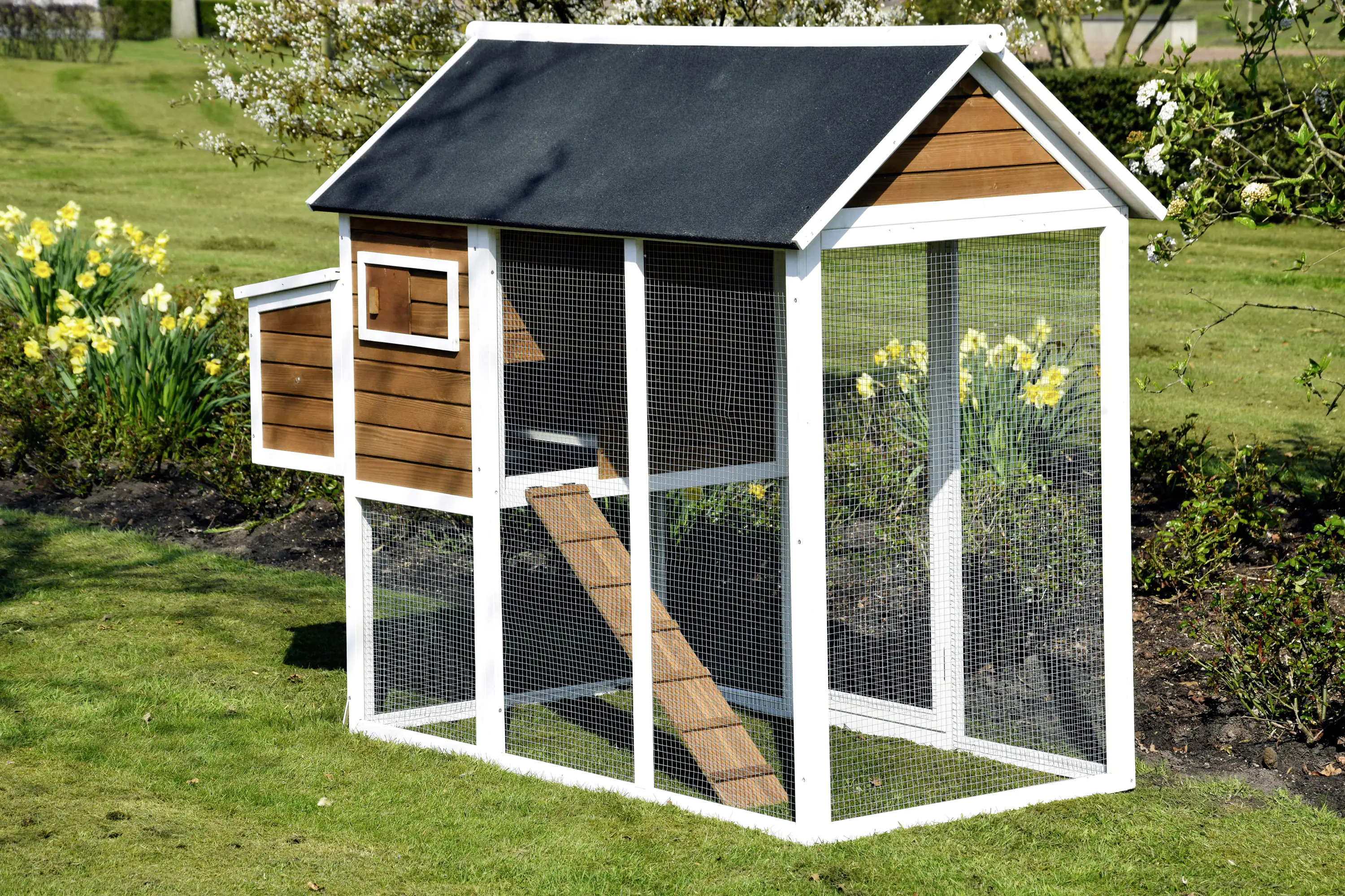 Dobar Hühner- & Kleintierstall Außenmaße LxBxH 180x90x145 cm