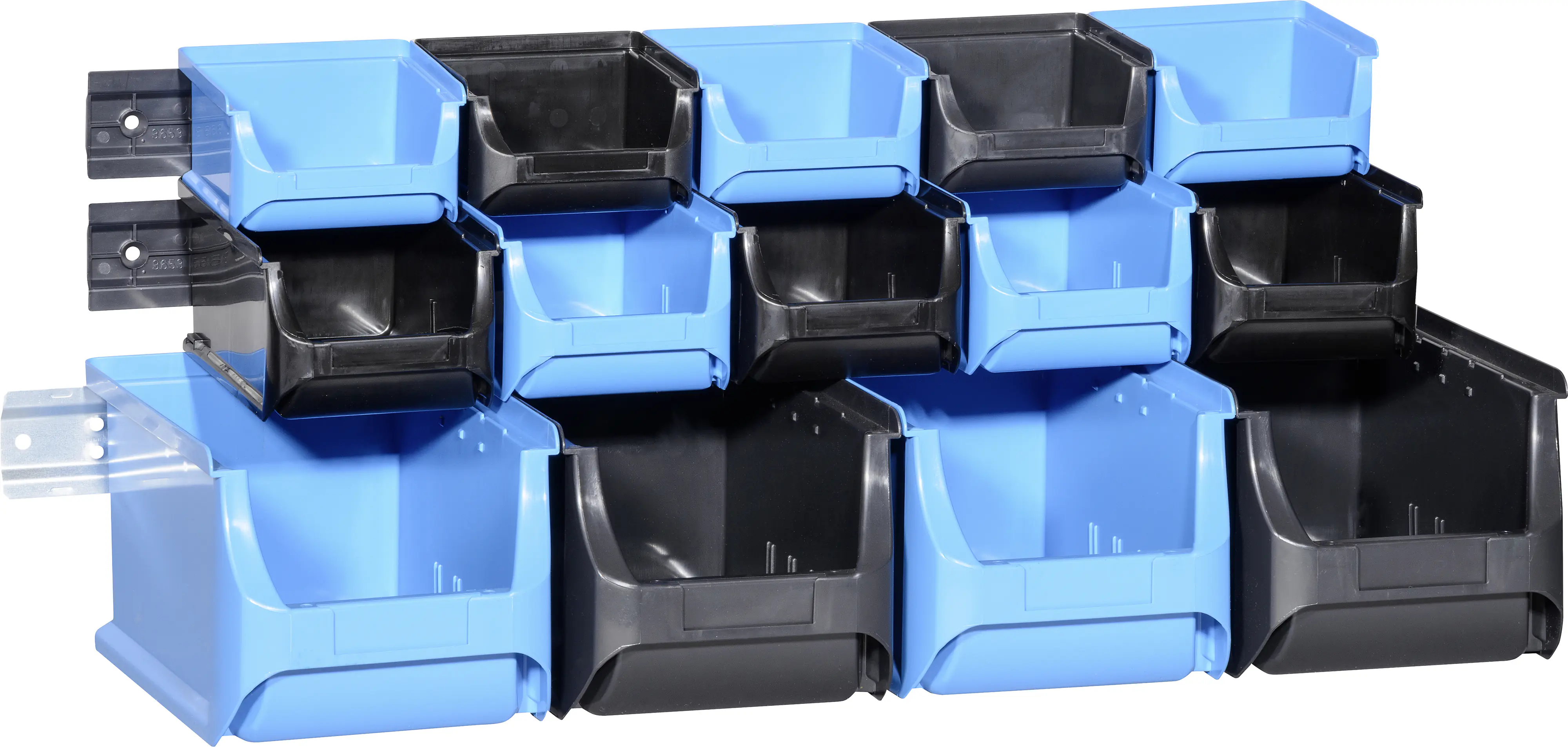 Allit Sichtboxen-Set 17-teilig ProfiPlus 1+2+3/17 mit Schienen