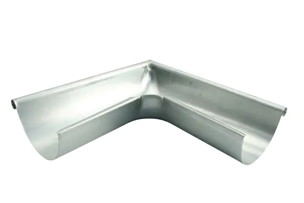 Marley Rinnenwinkel NW 125 mm, Außenecke, 90°, halbrund, titan-zink
