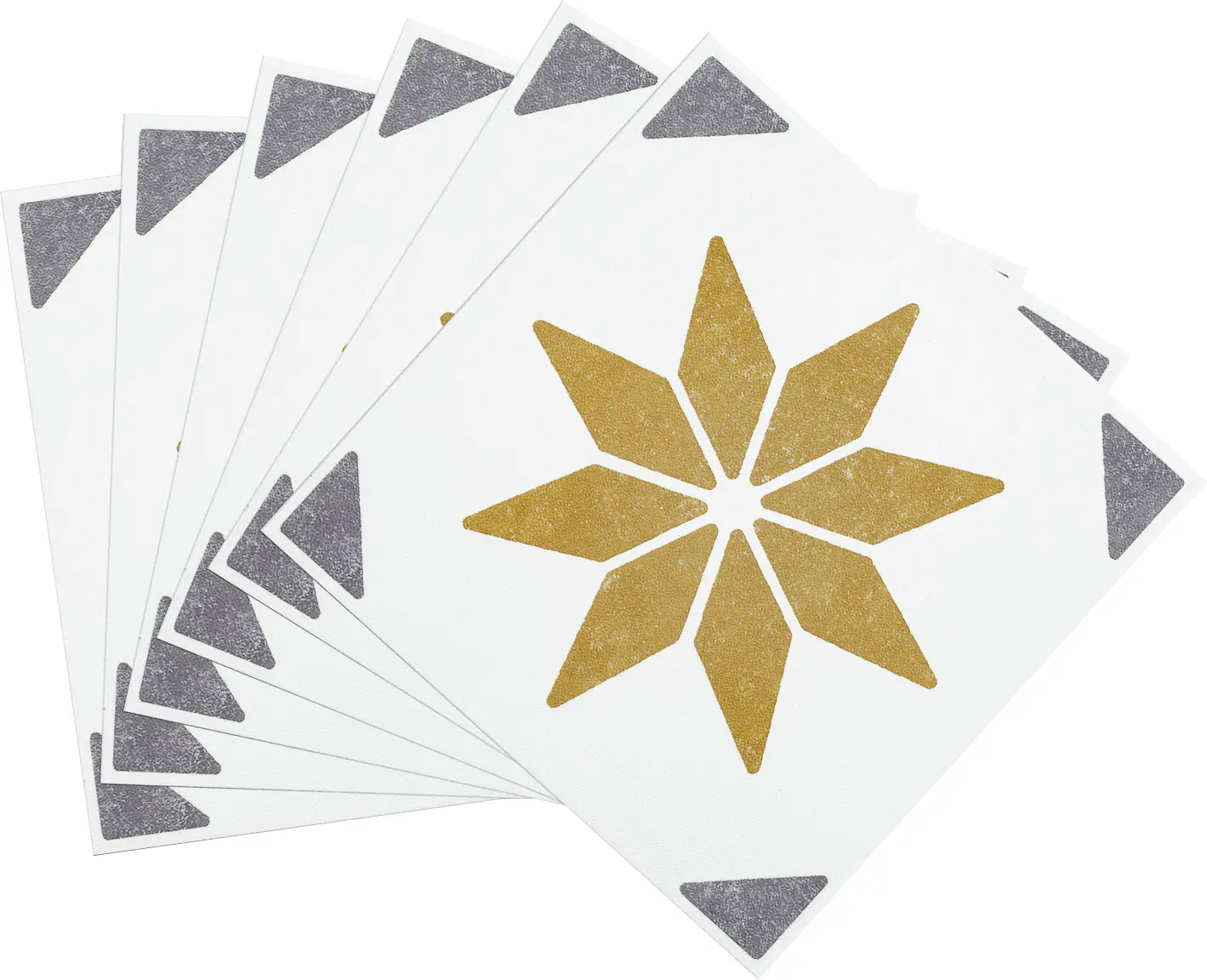 D-c-fix Wandfliesen selbstklebend Alia gold 6er Set 15 x 15 cm