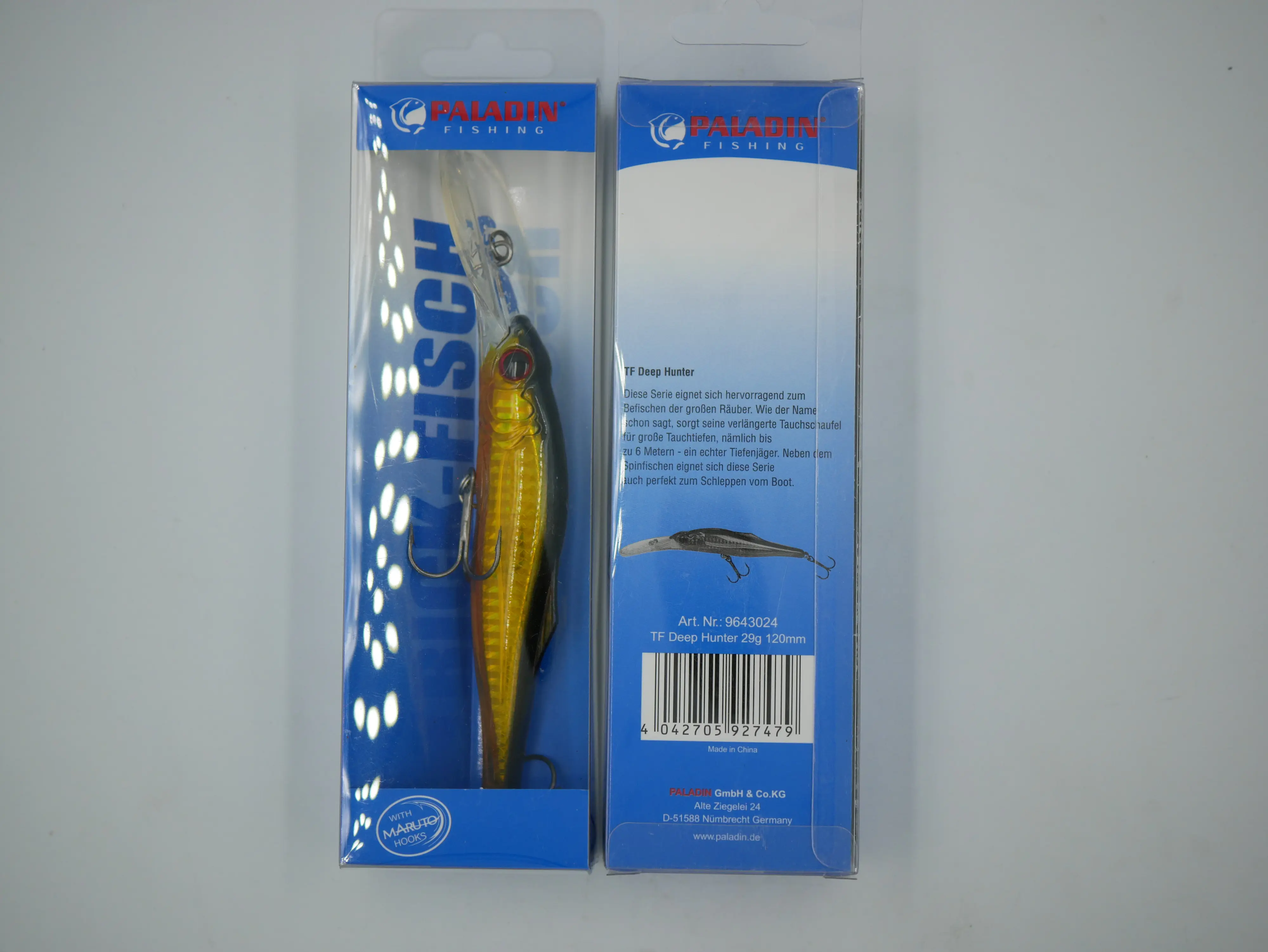 Paladin TF Wobbler Deep Hunter gold-lila 29 g/120 mm Tauchtiefe: 2-6m