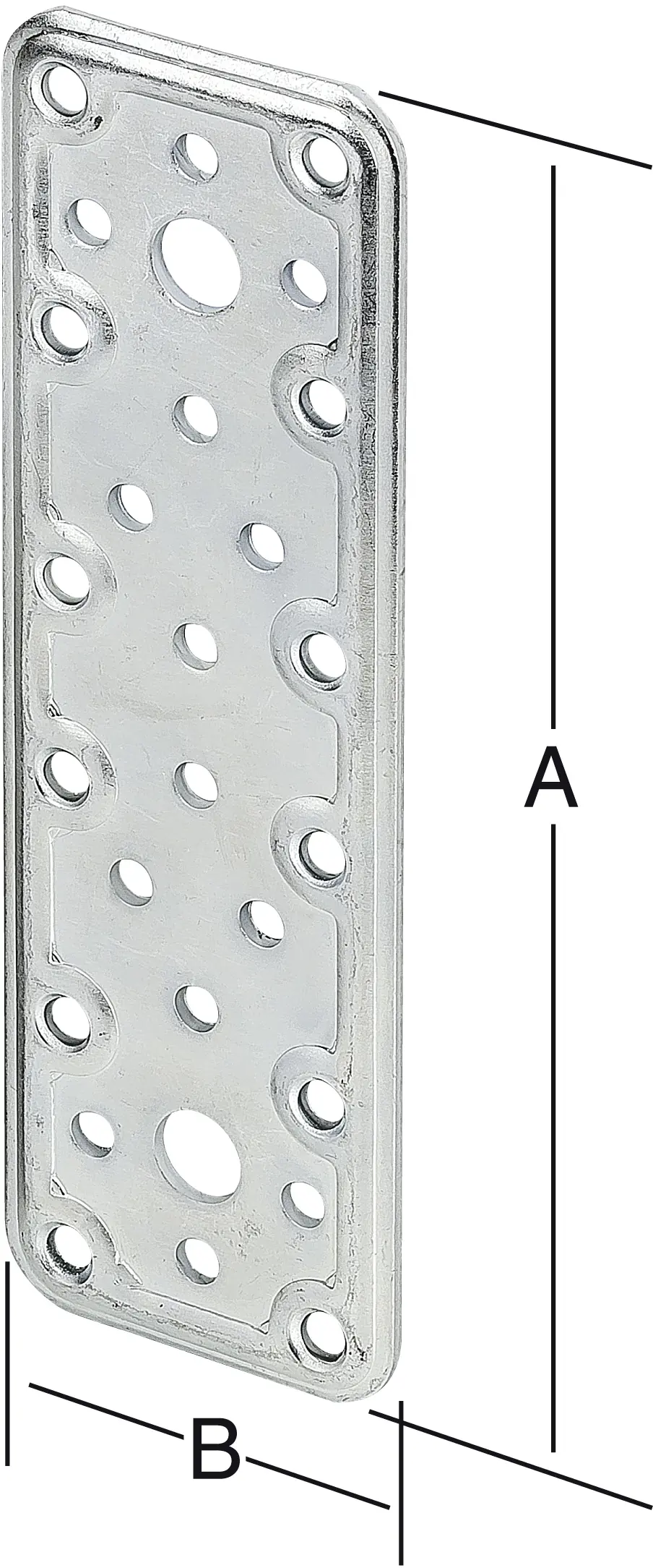 Vormann Combi-Flachverbinder 80 x 50 mm Stahl verzinkt