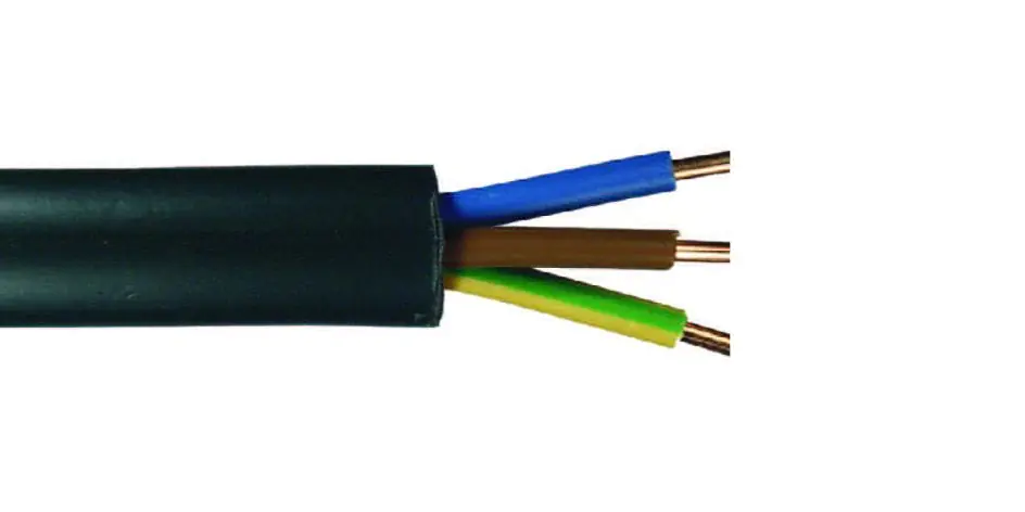 Erdkabel NYY-J 3 x 2,5 mm² Ring 25 m schwarz