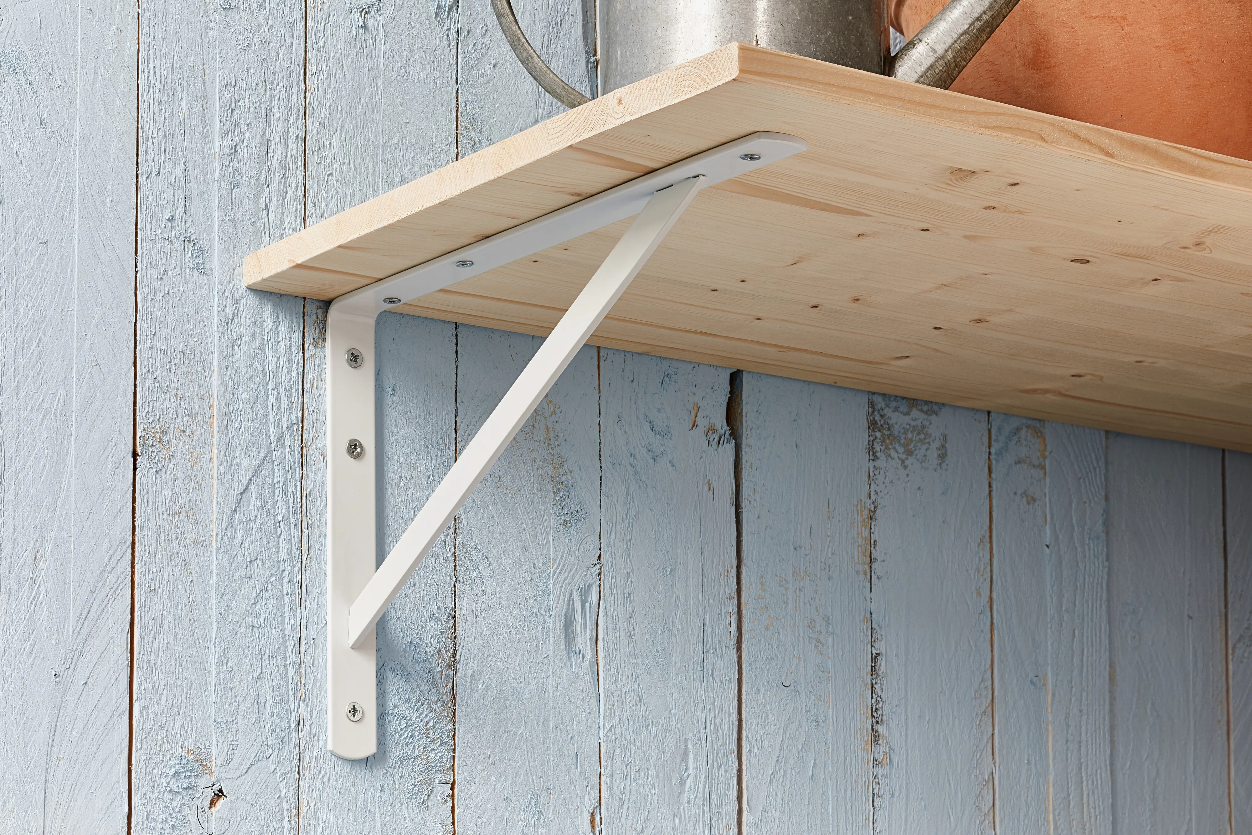 Dolle Schwerlast-Regalträger Beam mit Strebe 39,5 x 25,5 cm weiß