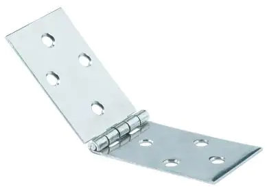 Hettich Breites Scharnier Edelstahl 80 x 30 mm