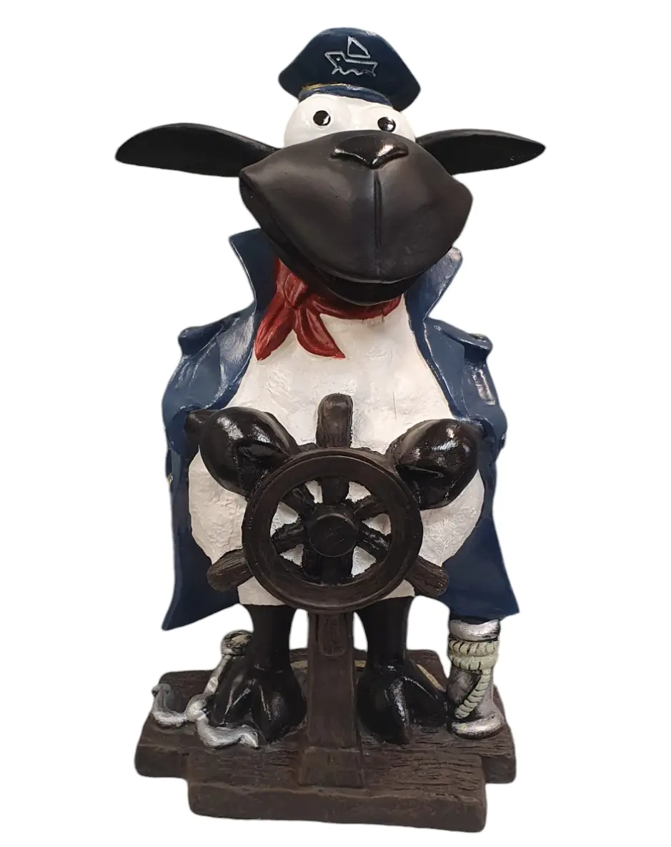 Figur Molly Kapitän 44 x 25 x 17 cm bunt