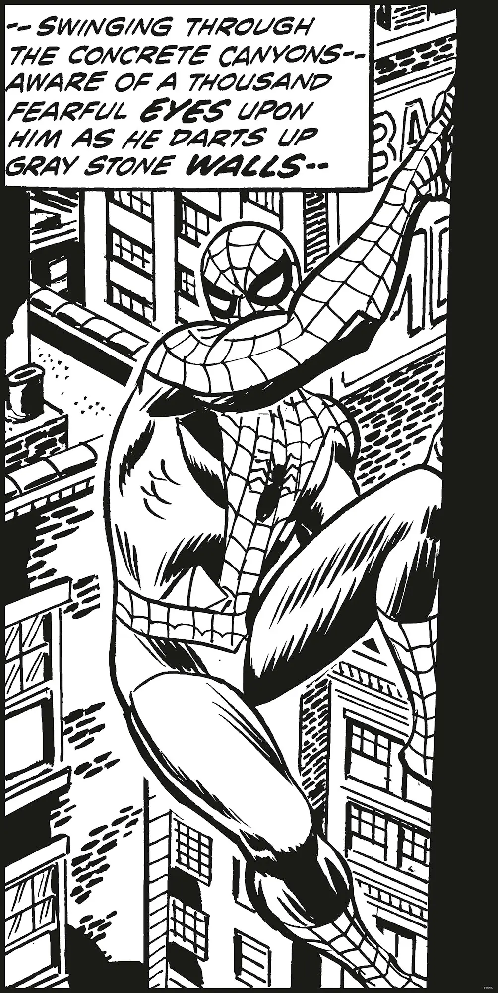 Komar Vlies Fototapete Spider-Man Cl Climb 100 x 200 cm 