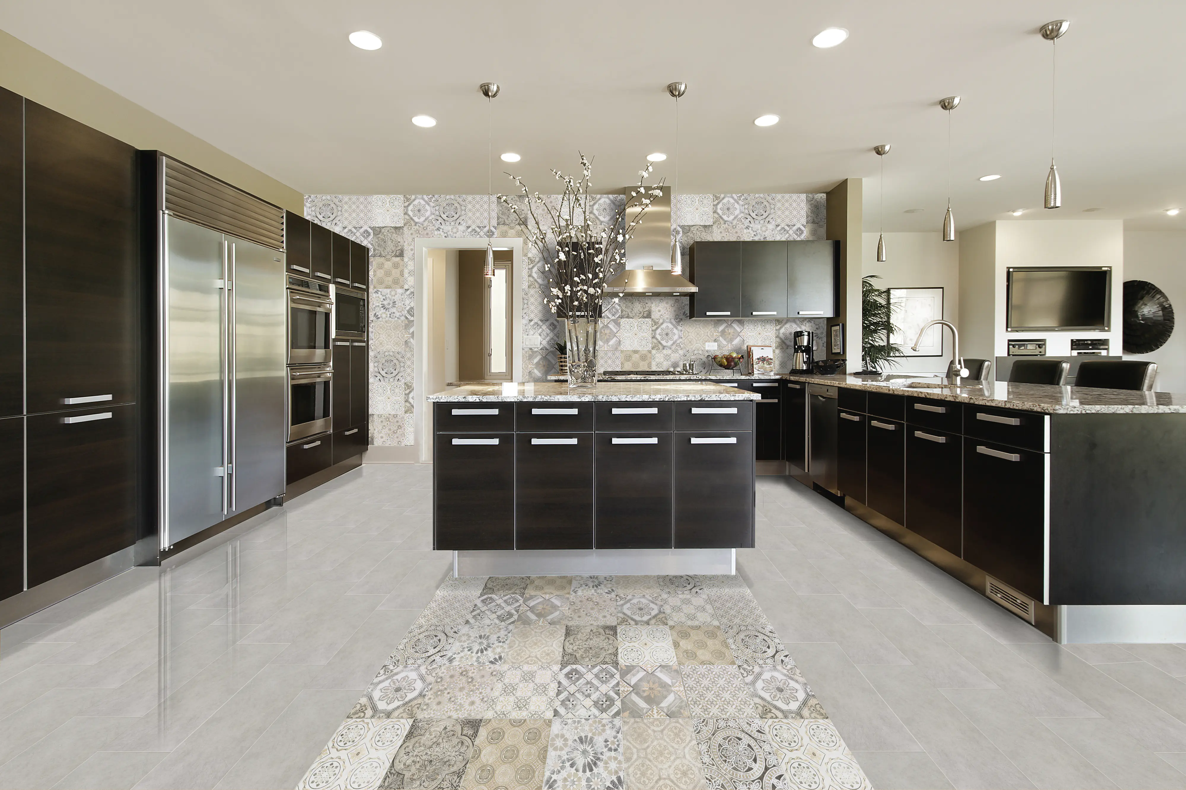 Bodenfliese Feinsteinzeug Absolute 31 x 62 cm grigio