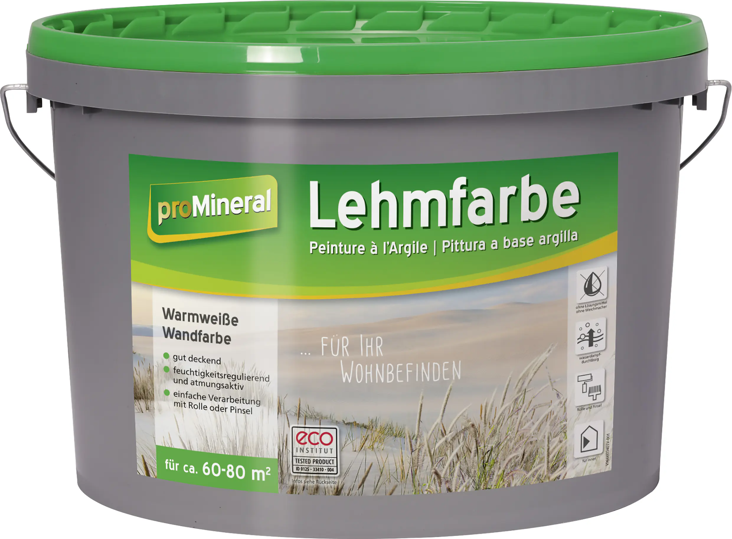 proMineral Lehmfarbe warmweiß 10 l