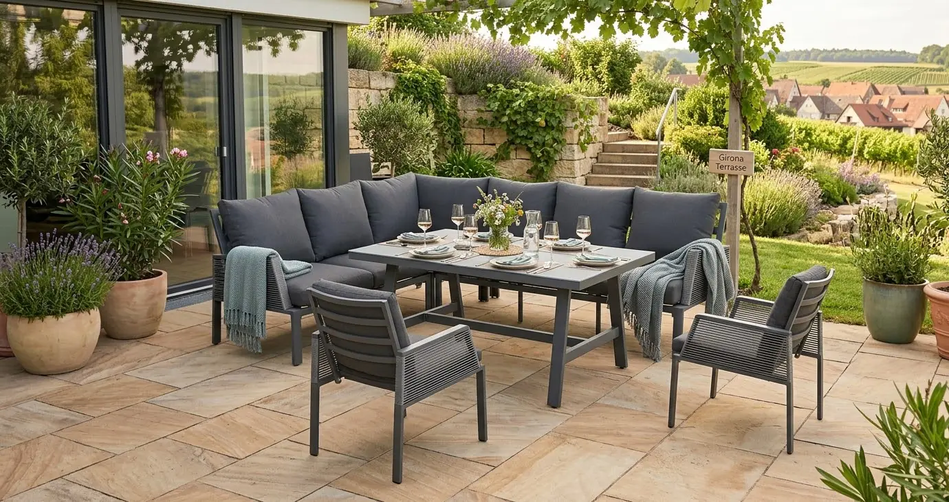 Primaster Gartenmöbel-Set Girona 8 Personen