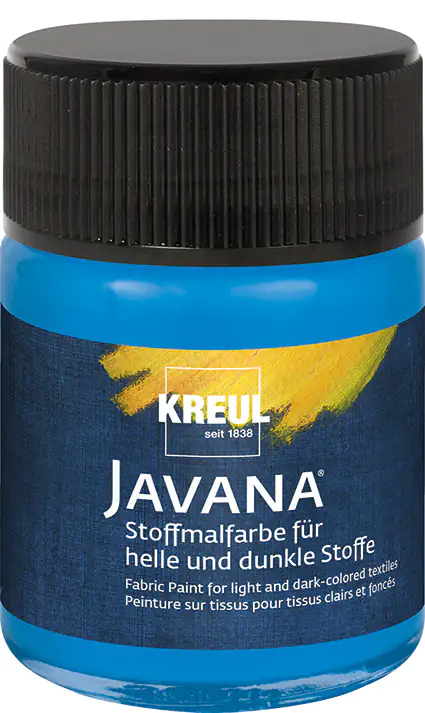 Kreul Javana Stoffmalfarbe für helle und dunkle Stoffe blau 50 ml Kreul Javana Stoffmalfarbe für helle und dunkle Stoffe blau 50 ml