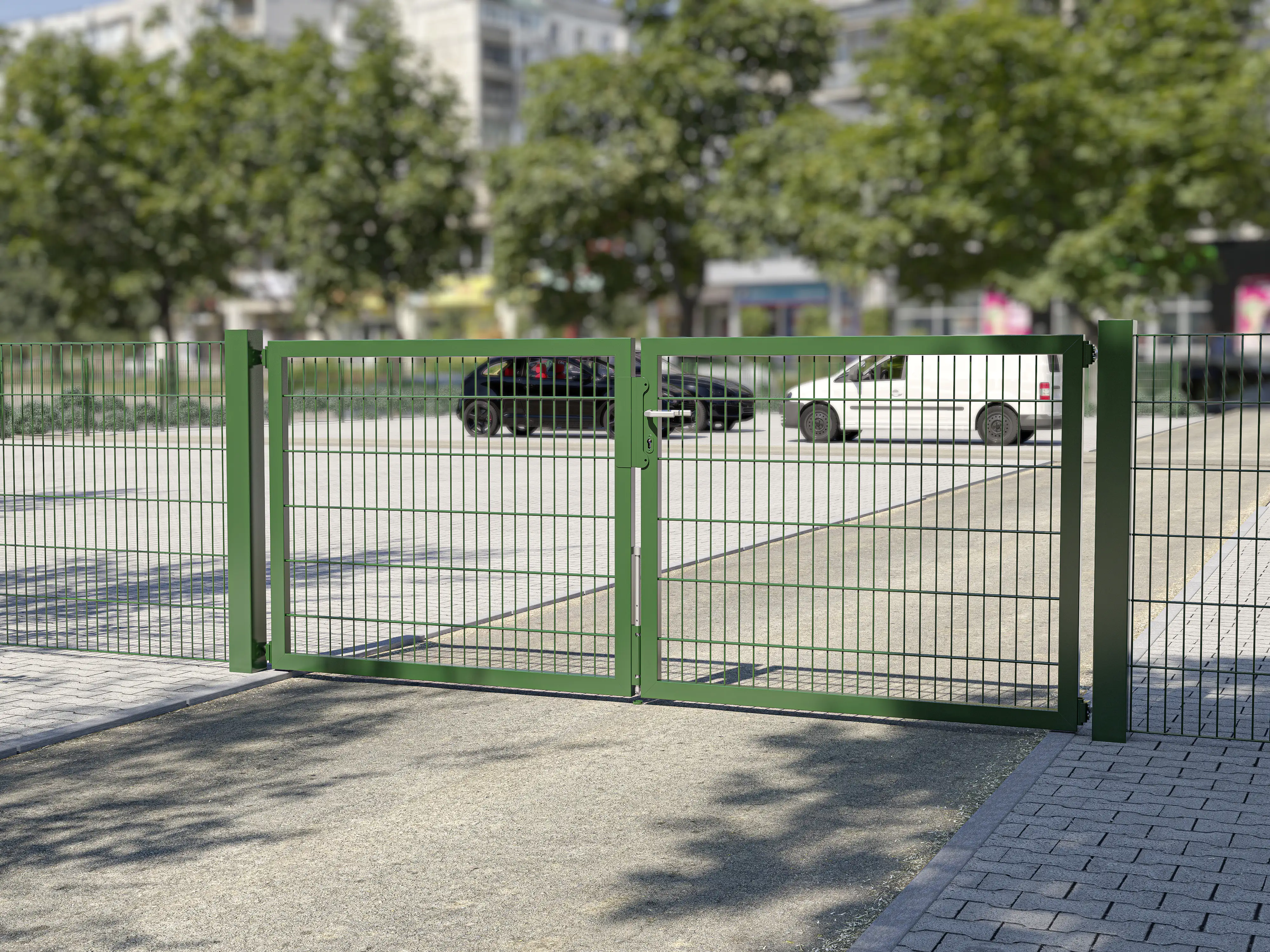 Alberts Doppeltor Flexo Plus grün 200 x 180 cm