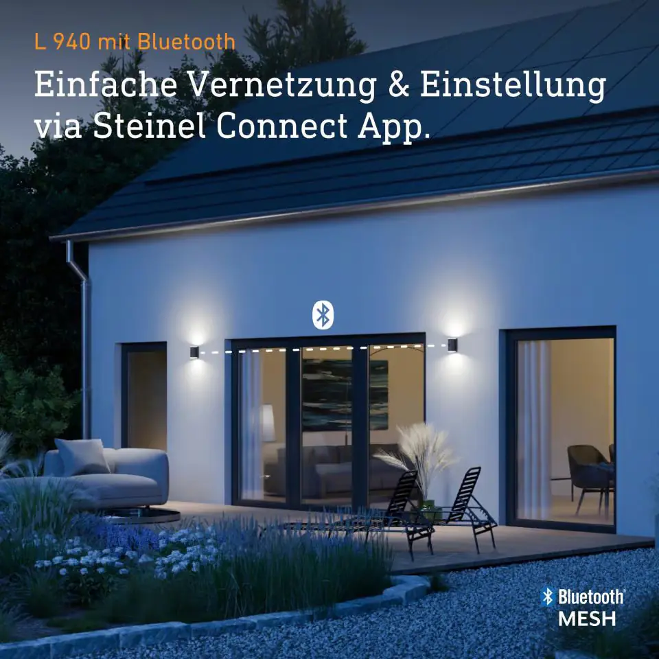 Steinel LED Außenleuchte L 940 SC mit Bewegungssensor warmweiß anthrazit