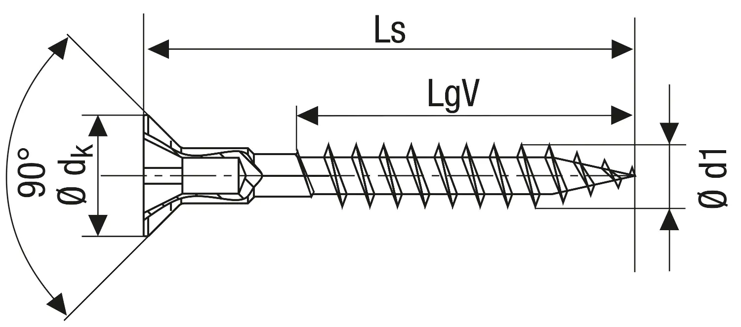 Spax Universalschrauben 4.5 x 40 mm PZ 2 - 25 Stk.