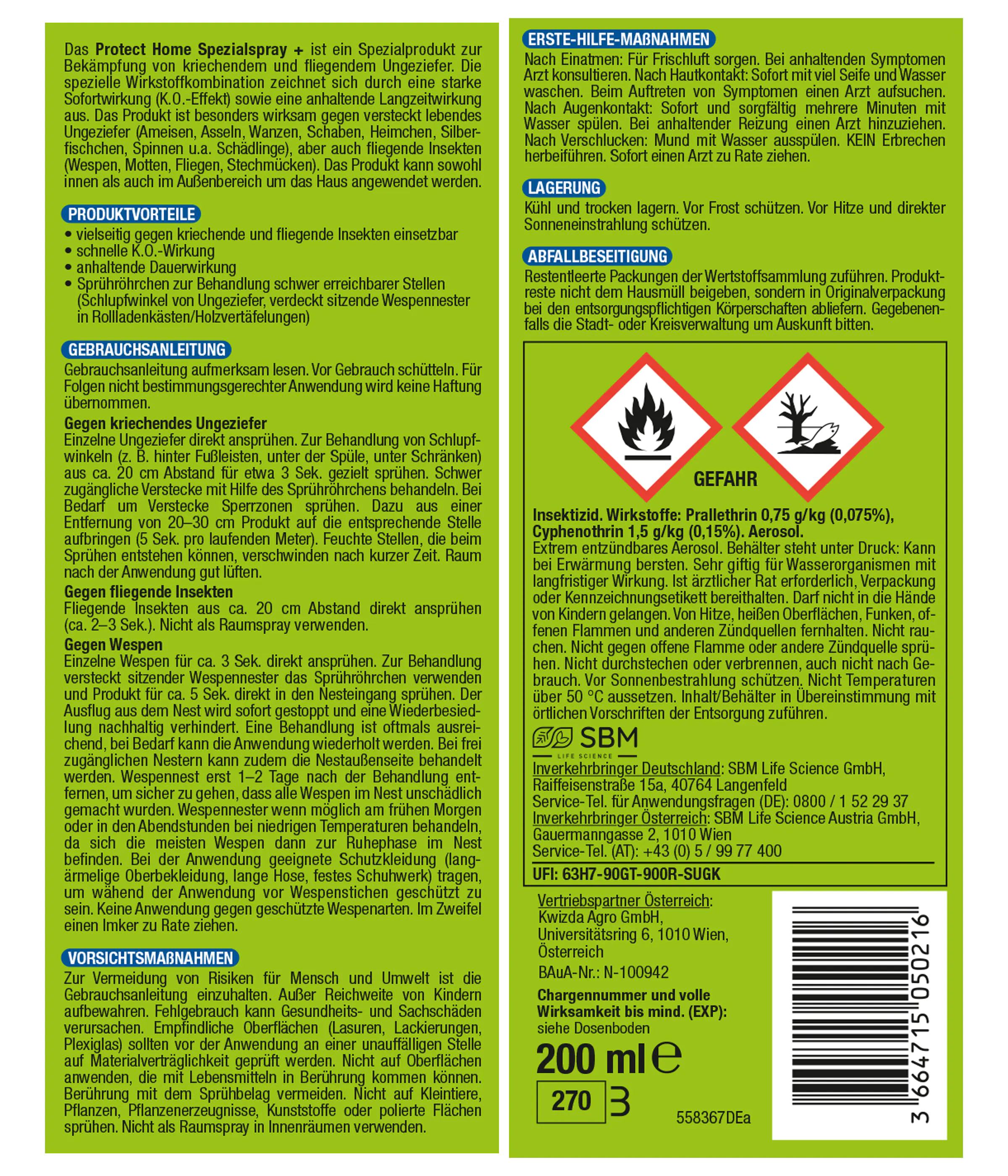 Protect Home FormineX Spezialspray+ 200 ml Protect Home FormineX Spezialspray+ 200 ml