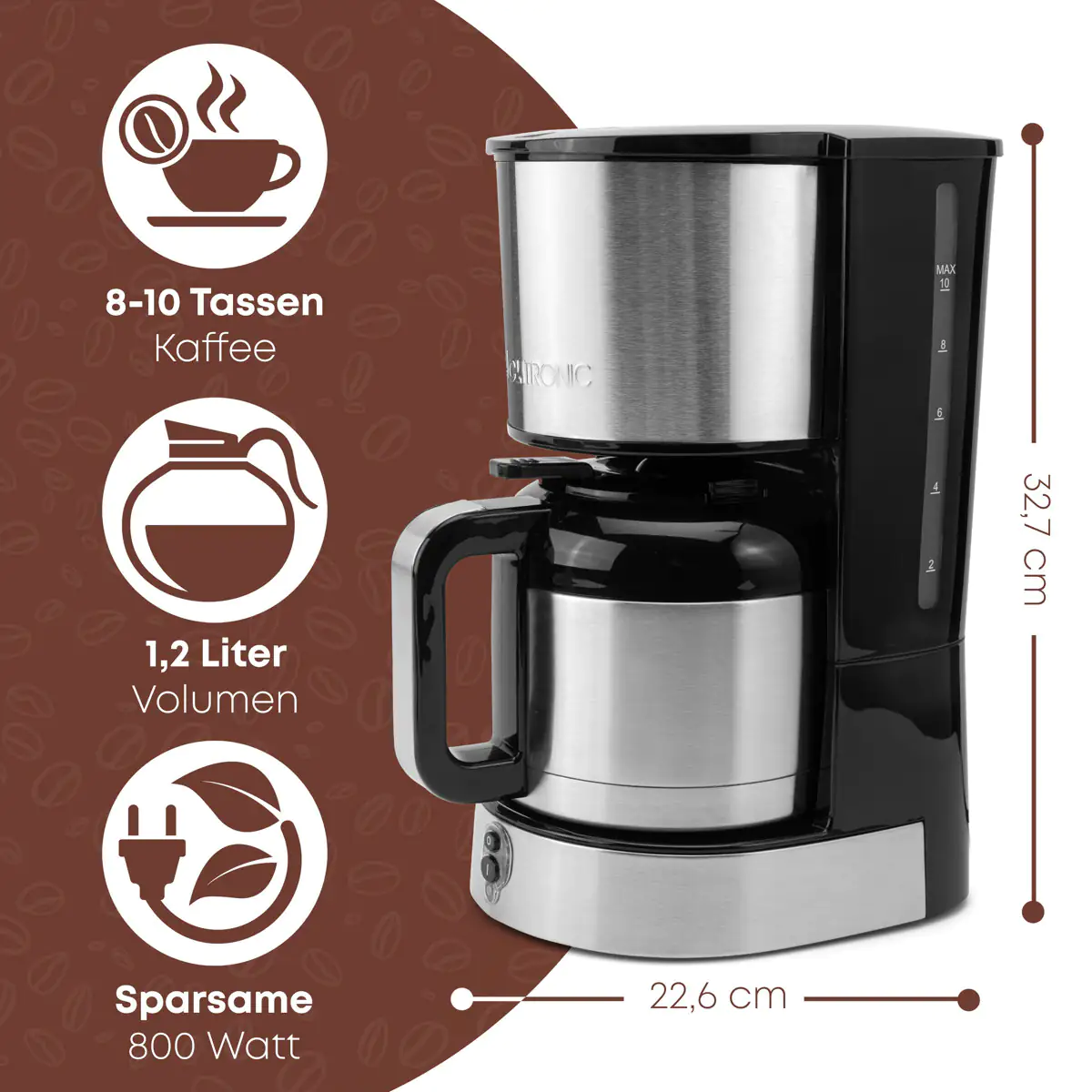 Clatronic Thermo-Kaffemaschine KA 3805