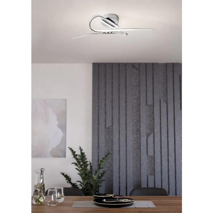 Eglo LED Deckenleuchte Selvina alu-chrom 70 x 42 cm warmweiß Eglo LED Deckenleuchte Selvina alu-chrom 70 x 42 cm warmweiß