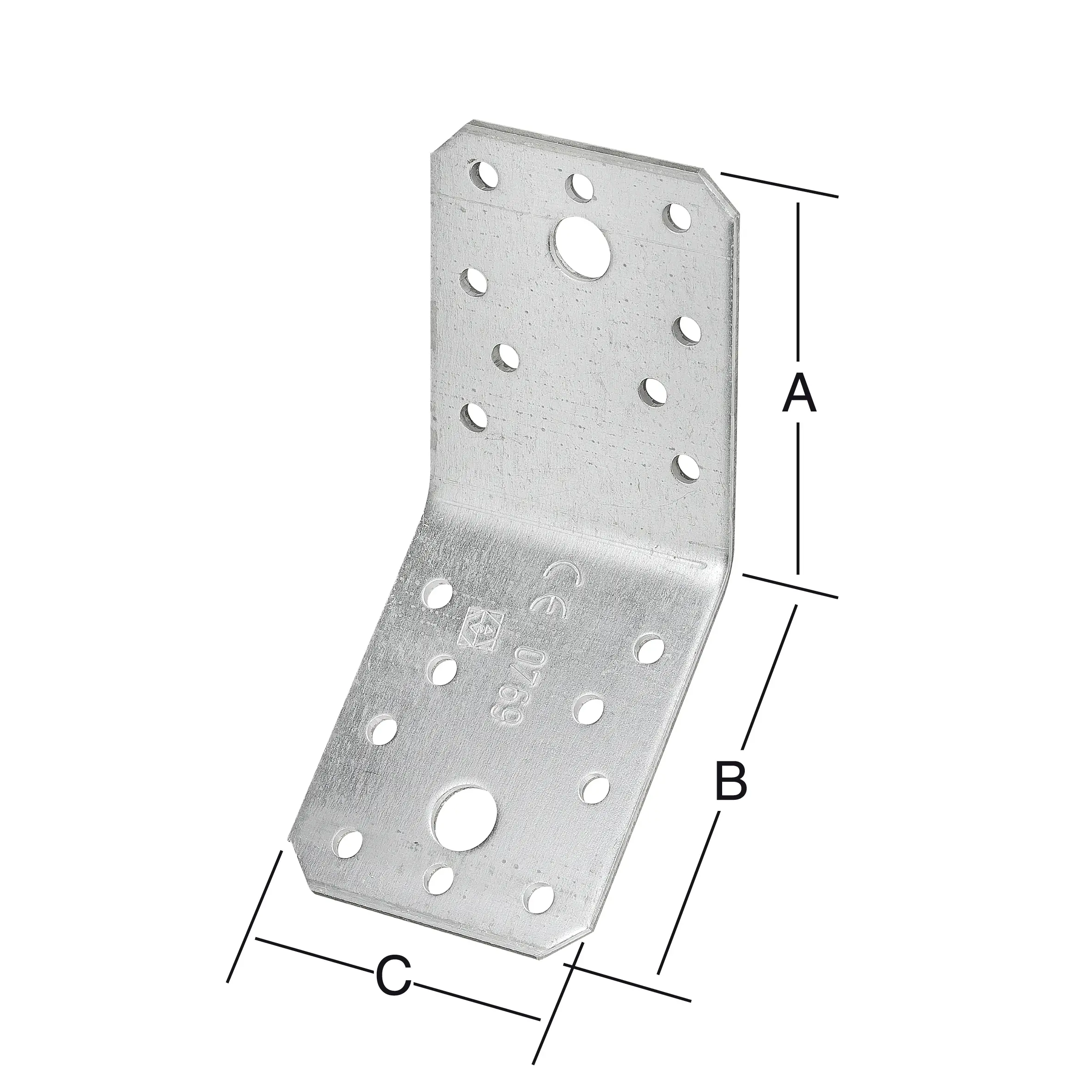 Vormann Streben-Verbinder sendzimir verzinkt 90 x 90 x 65 mm