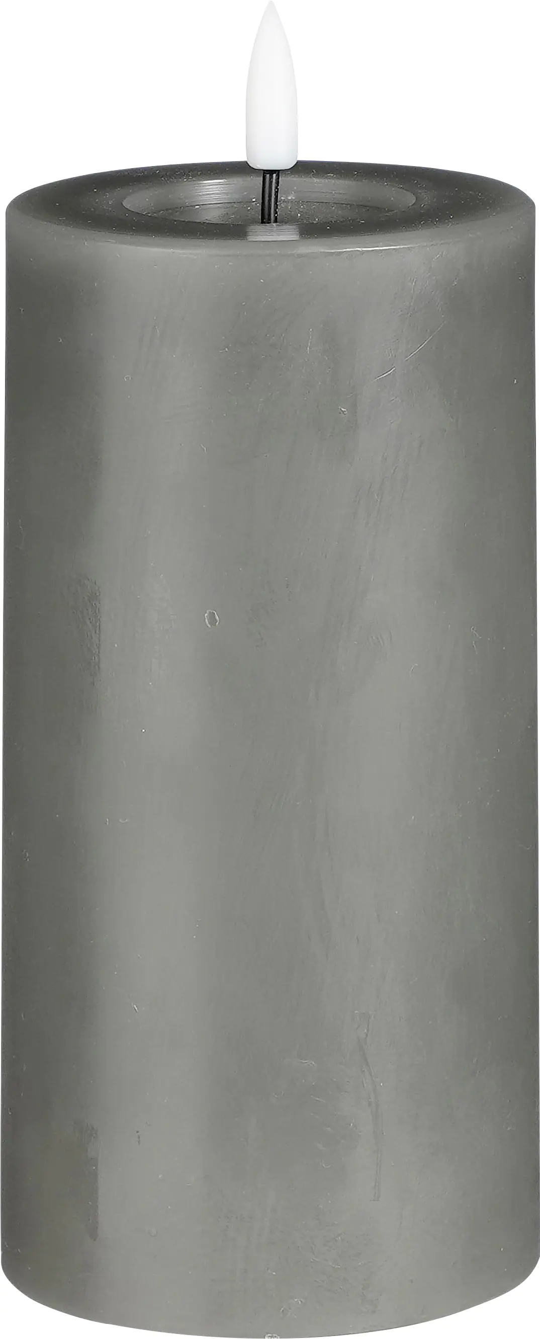 Mica Kerze 15 x 7,5 cm grau