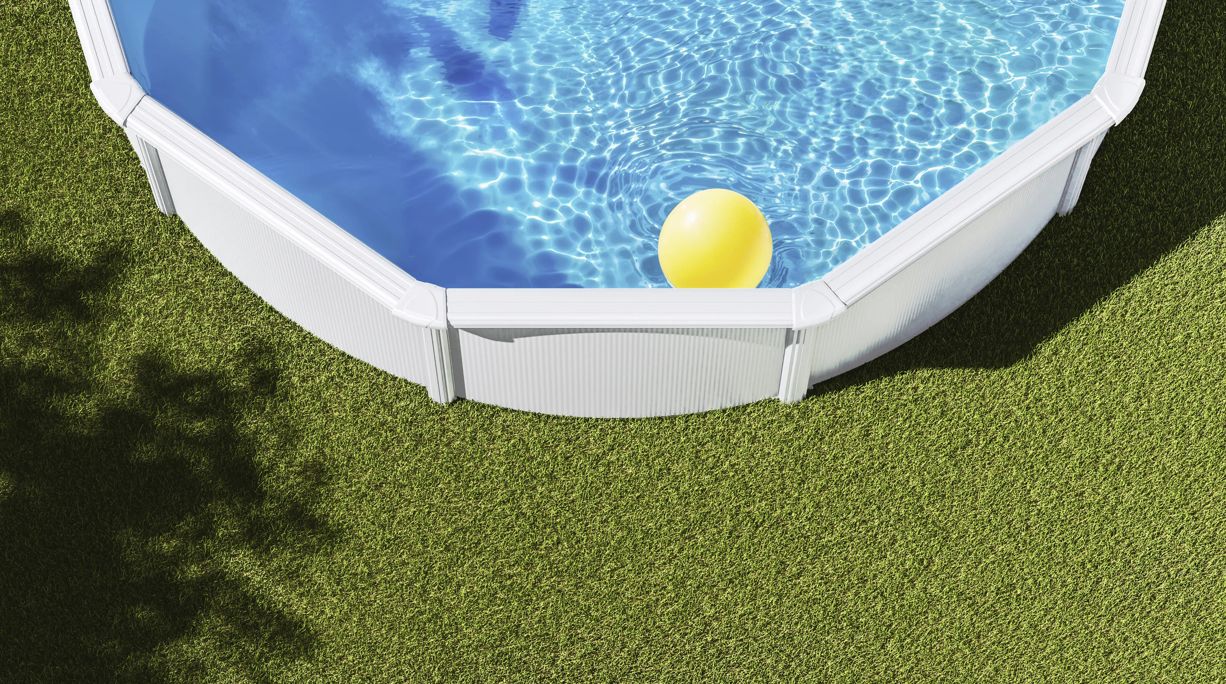 Gre Stahlwandpool Fidji Komplett-Set rund Ø 320 x 122 cm weiß
