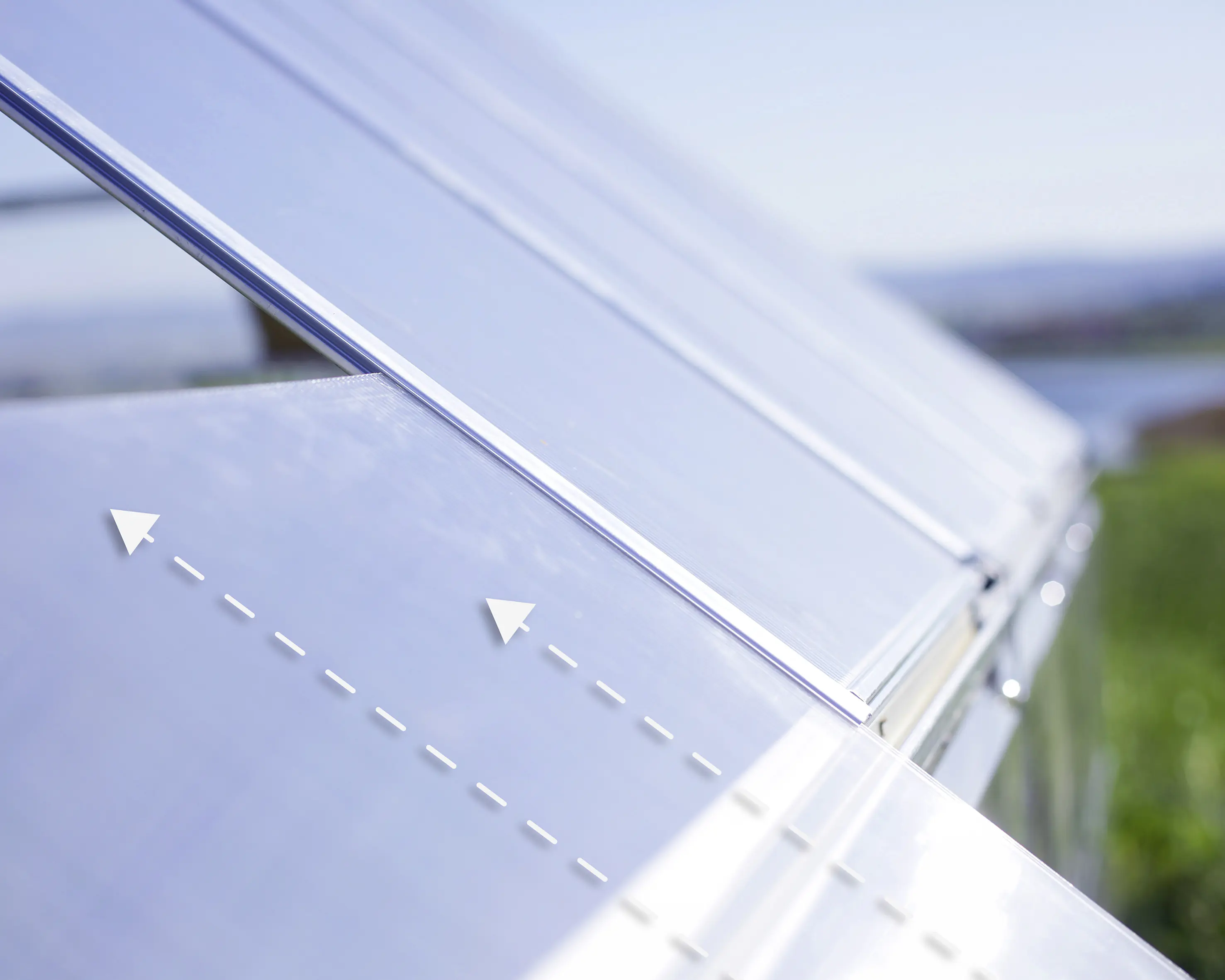 Canopia Gewächshaus Balance Alu silber 964 x 304 cm