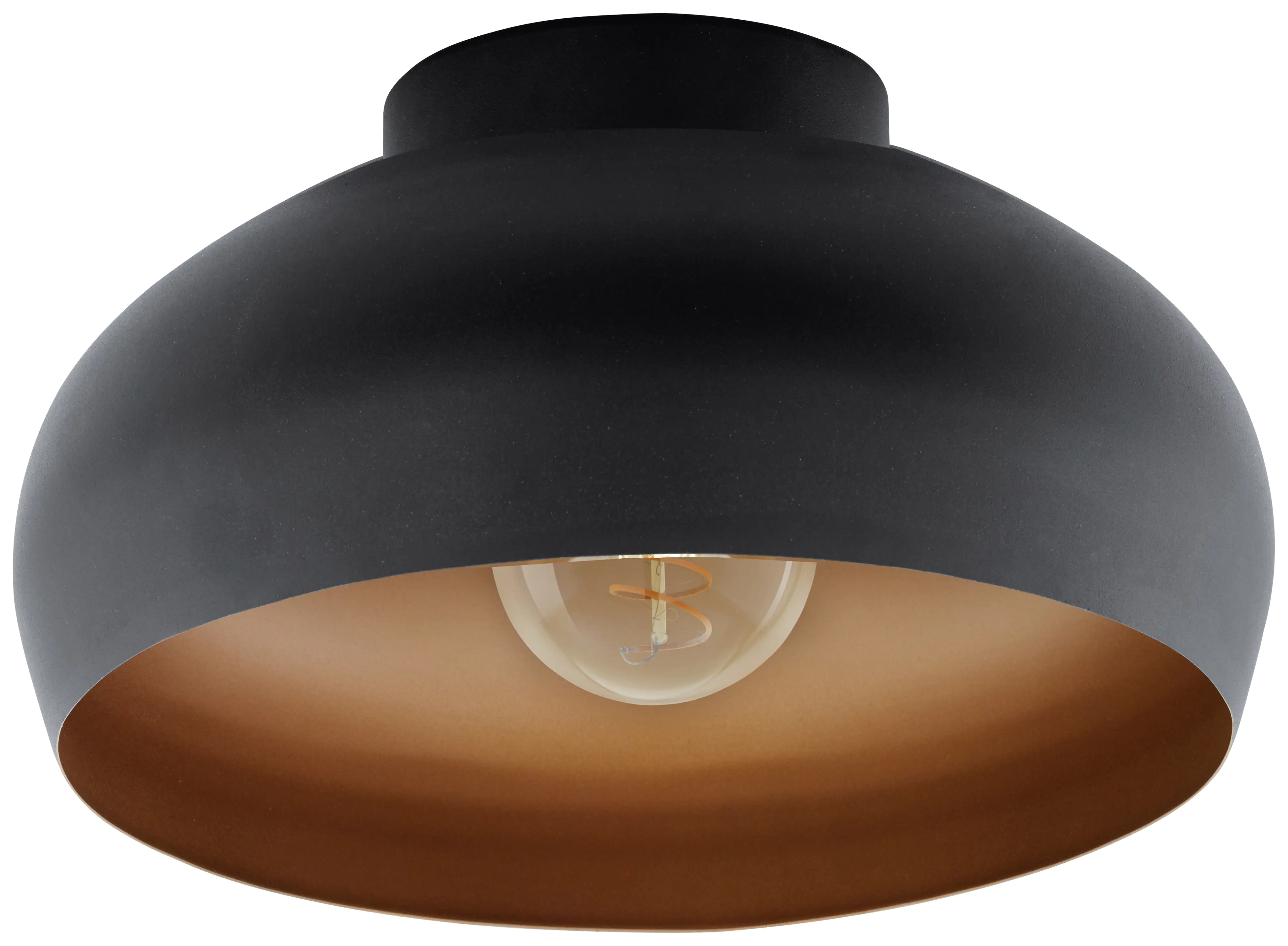 Eglo Deckenleuchte Mogano 2 schwarz kupfer Ø 28 cm Eglo Deckenleuchte Mogano 2 schwarz kupfer Ø 28 cm