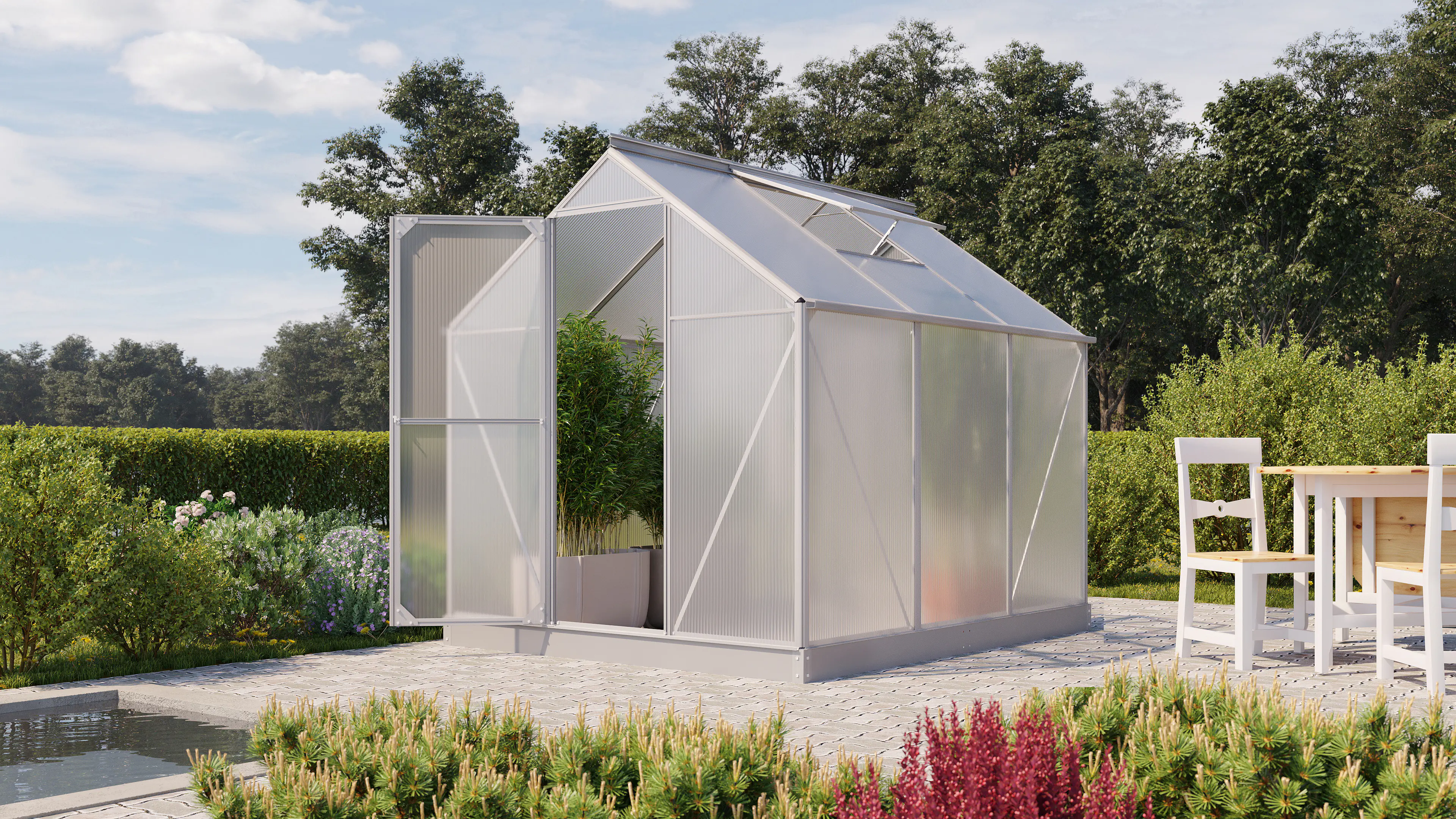 Vitavia Gewächshaus Eos 4600 190 x 226 cm 4 mm Hohlkammerplatten