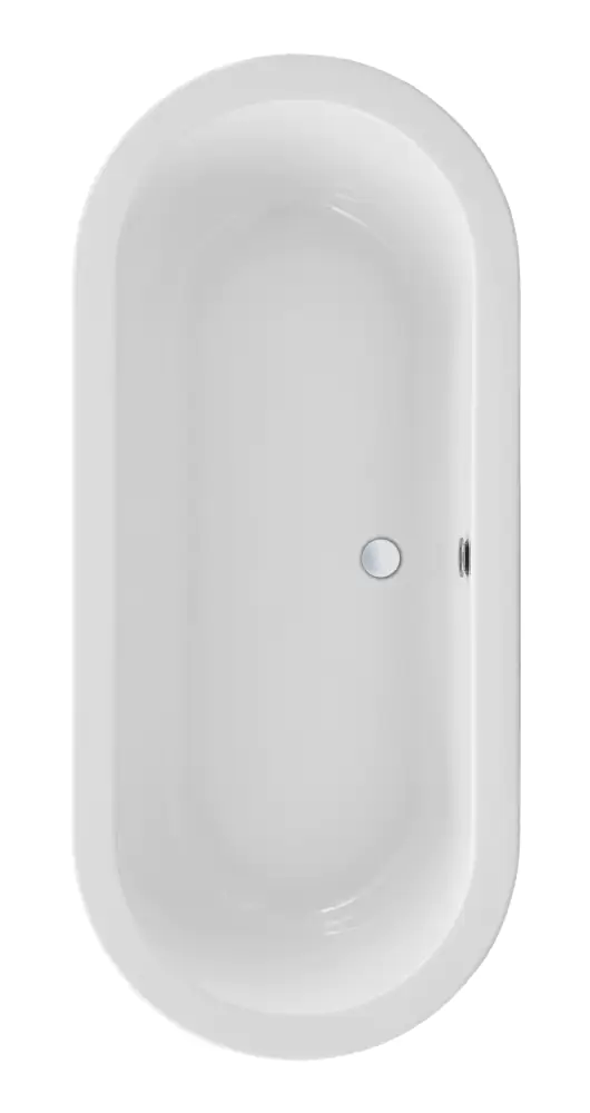 Ottofond Freistehende Badewanne Flora 179,5 x 80 x 44 cm, weiß