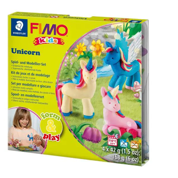 Fimo Modelliermasse kids form & play Unicorn