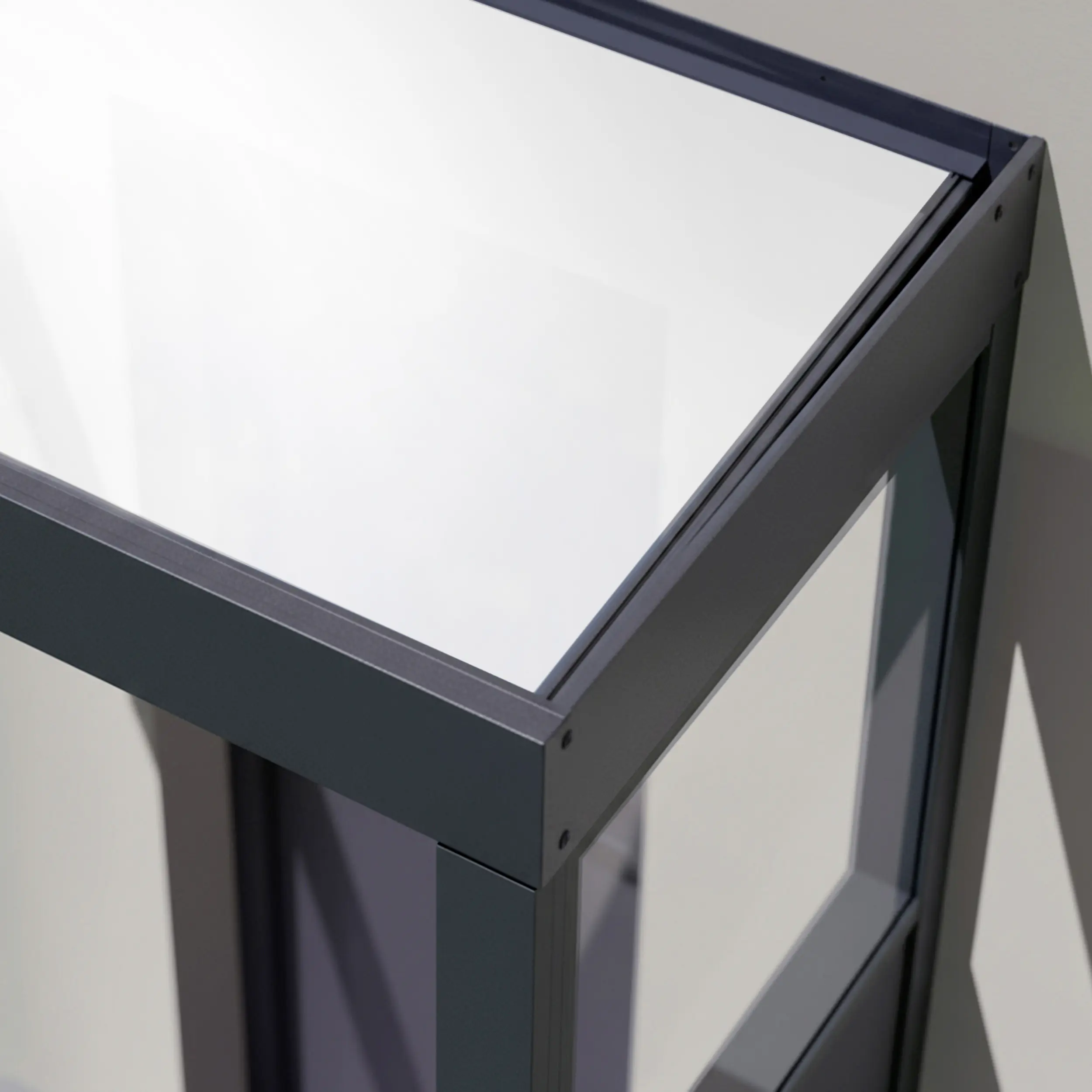 Canopia Vordach Sophia 95 x 160 cm Opal grau + Seitenteil