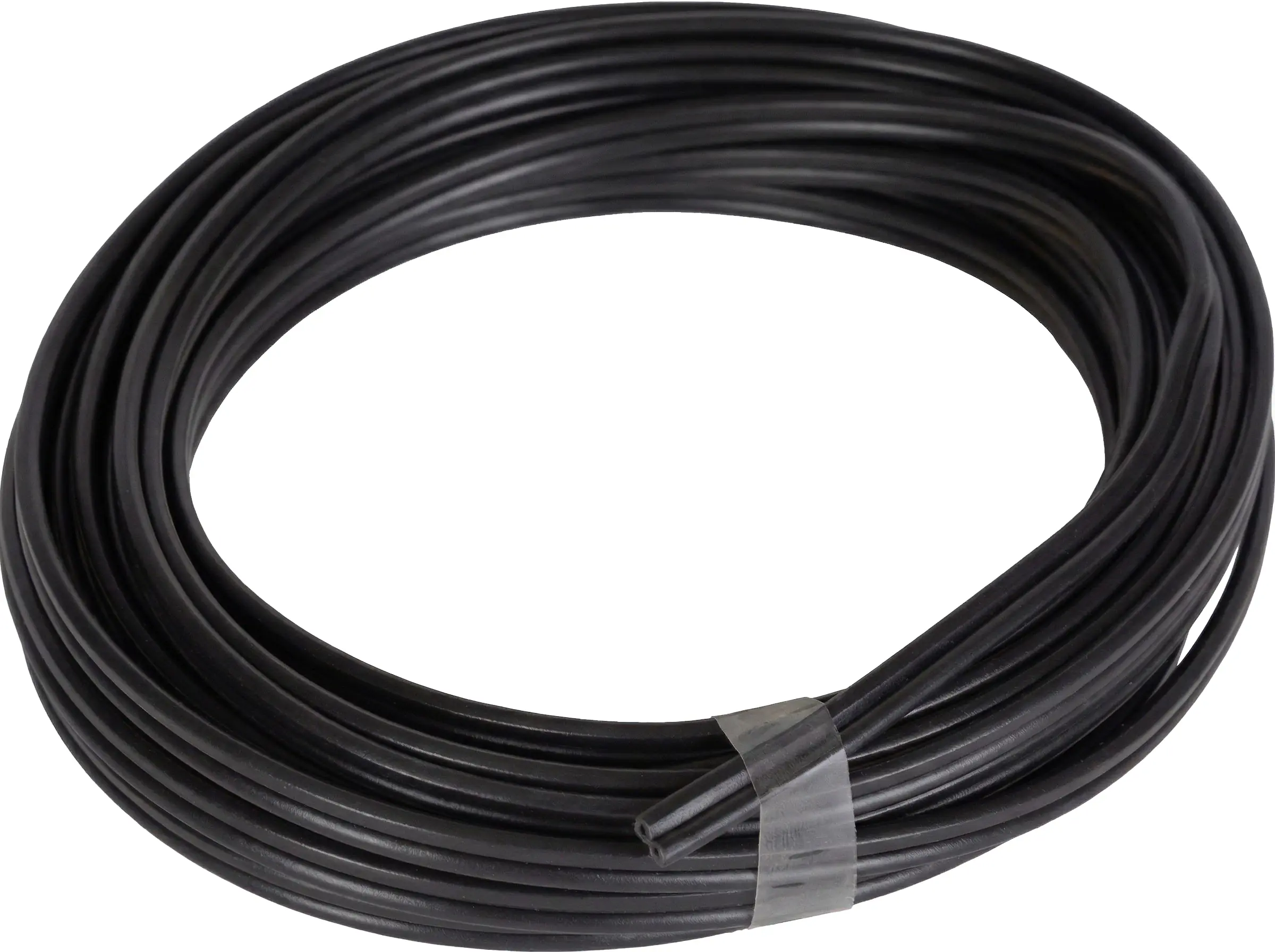 Zwillingsleitung isolierte Litze 2 x 0,75 - 5 Meter schwarz