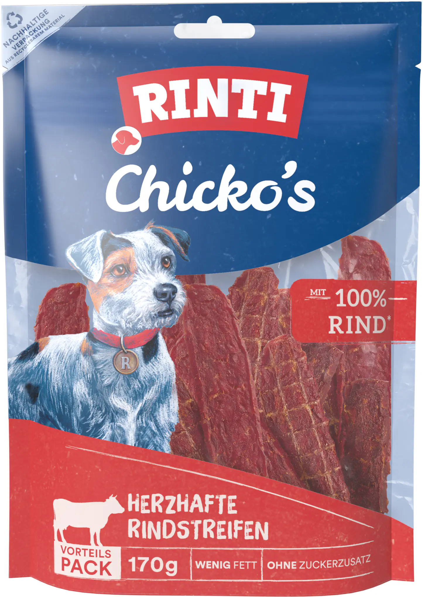 Rinti Chicko Hundesnack Rind Vorratspack 170 g Rinti Chicko Hundesnack Rind Vorratspack 170 g
