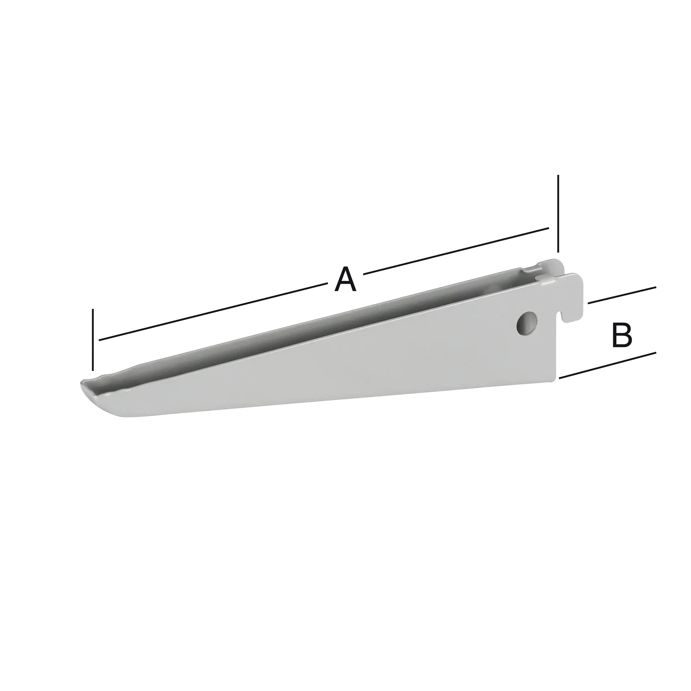 TrendLine Doppellochträger 2-reihig grau 17 x 4 cm