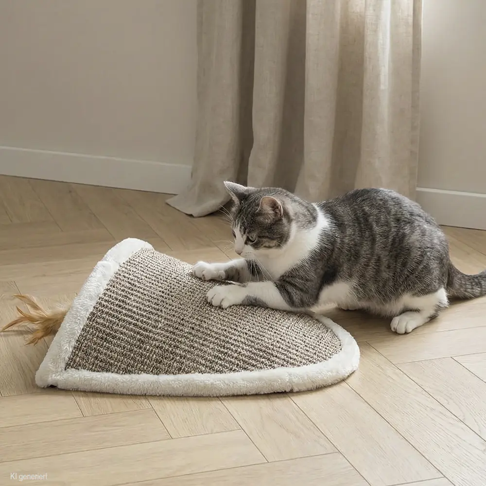 Nobby Katzen Kratzbrett Bow 36 x 31 x 12 cm beige