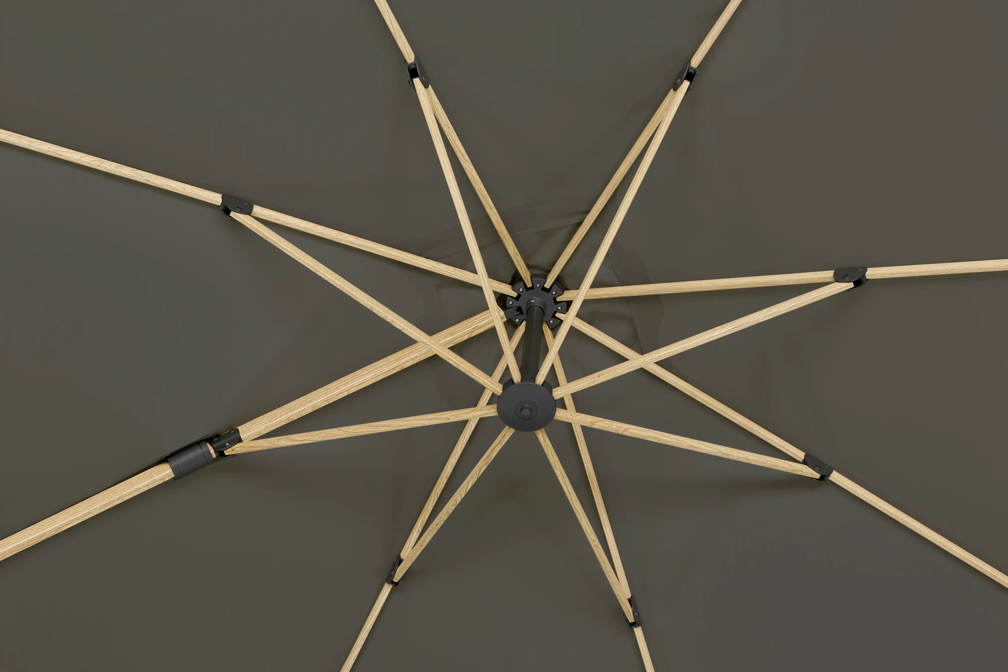 4000570729154_1802650 Schneider Sonnenschirm Rhodos Twist Woody anthrazit 300 x 300 cm