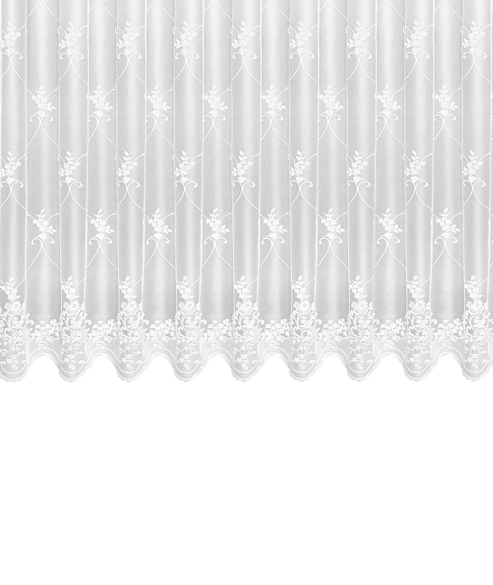 Neusser Collection Schal mit Gadrinenband Berit weiß, 125 x 300 cm