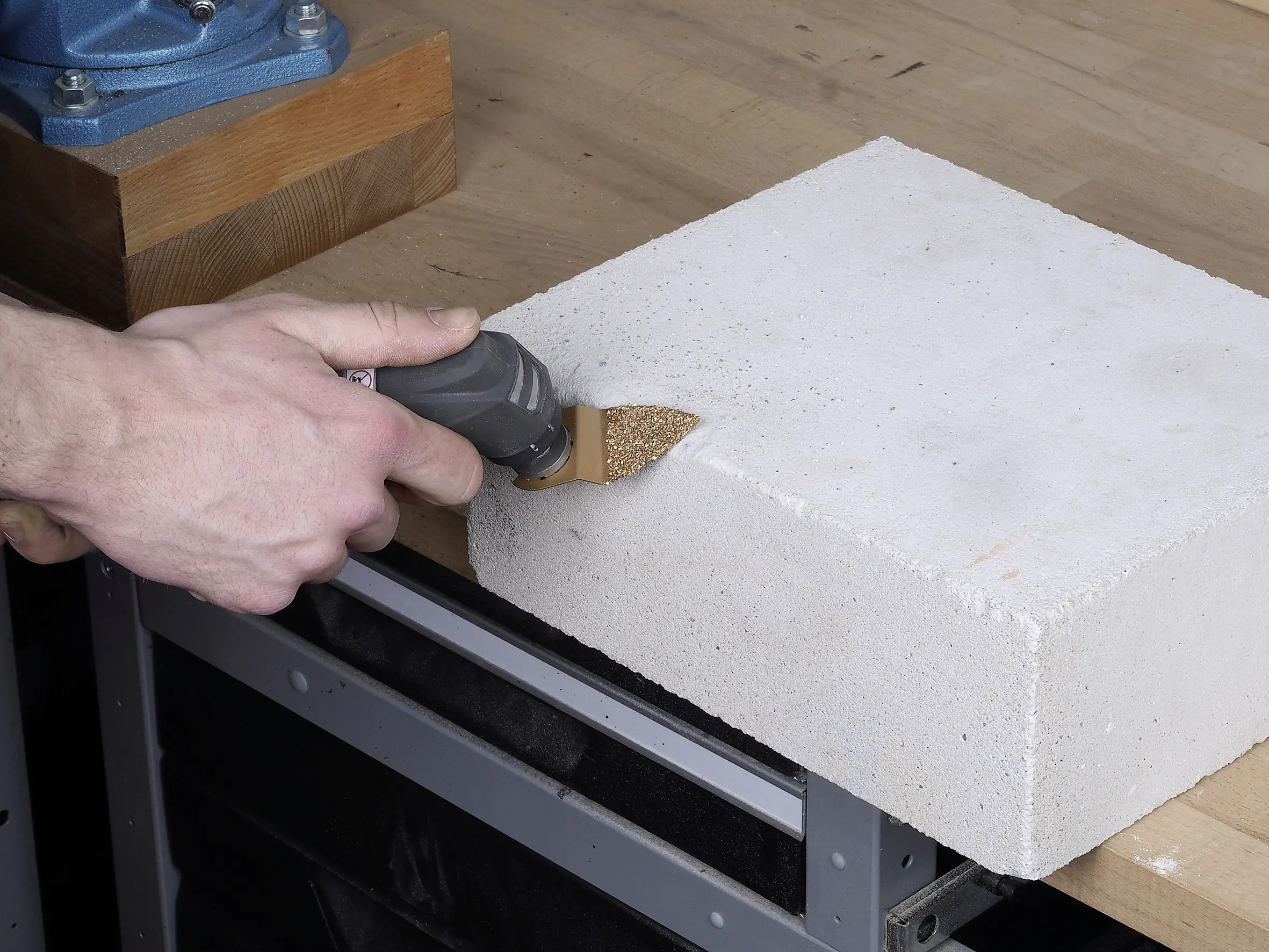 Wolfcraft Fingerraspel Dreieck 35 mm Hartmetall für Vibrationssägen