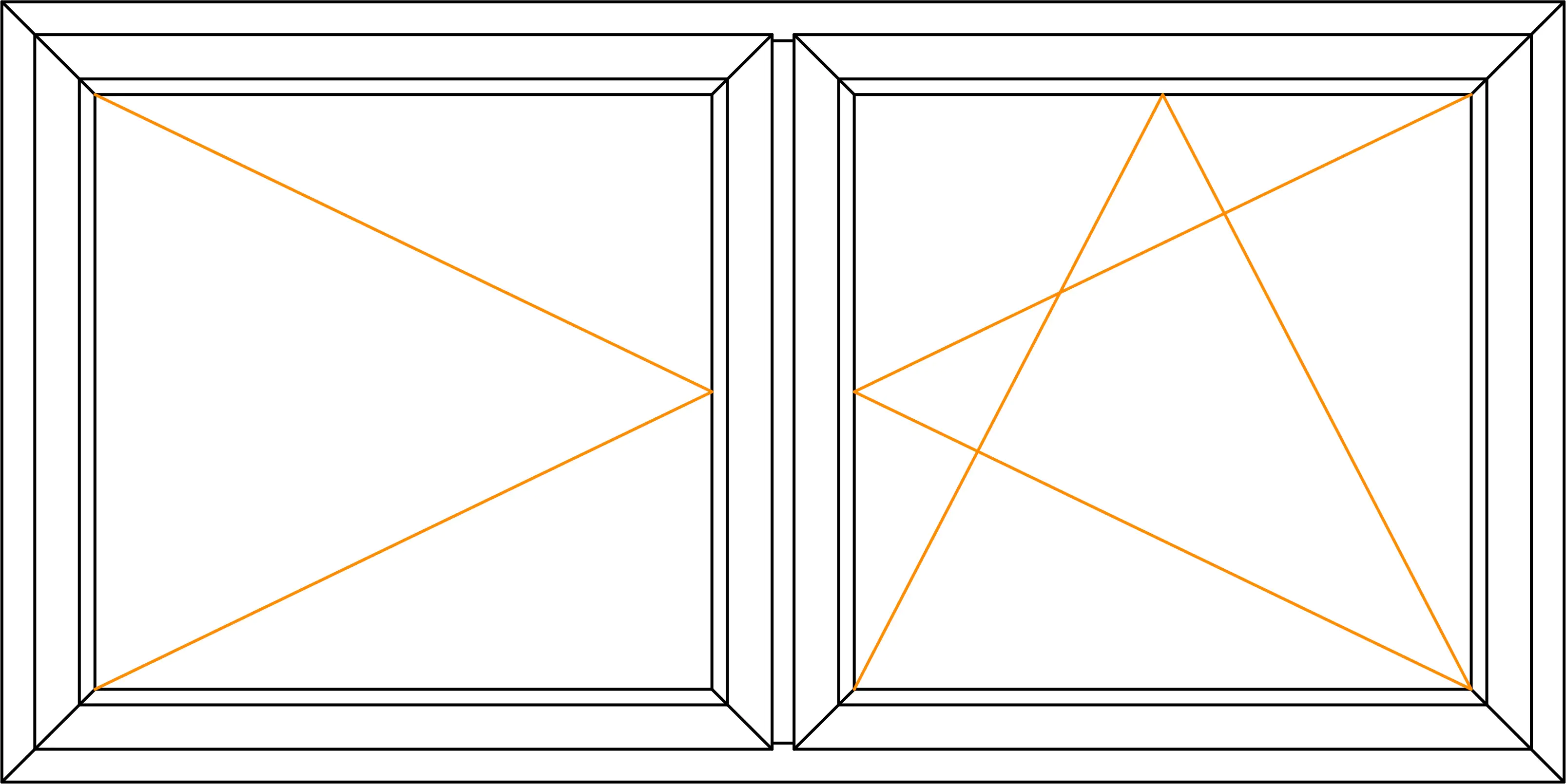 Meeth Kunststofffenster 130 x 95 cm 2-flg. Dreh/Dreh-Kipp Stulppfosten weiß