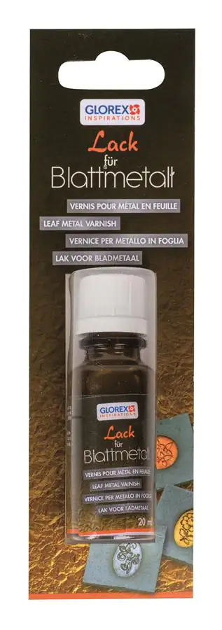 Glorex Lack für Blattmetall seidenmatt 20 ml