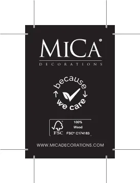 Mica Untersetzer Duko Mangoholz H 1,2 x B 10 x T 10 cm dunkelbraun