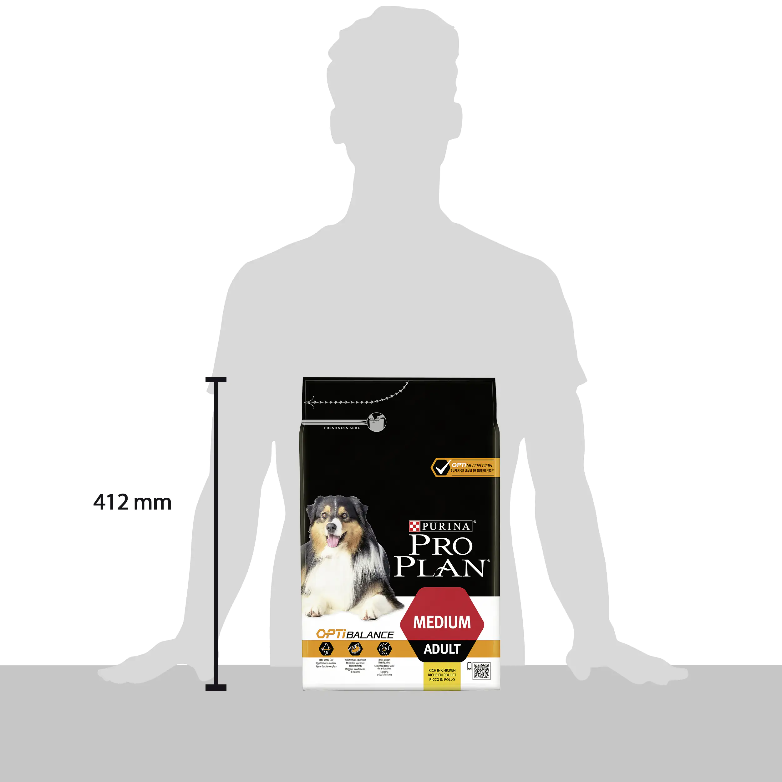 Purina PRO PLAN Dog Medium Adult Huhn trocken 3 kg Purina PRO PLAN Dog Medium Adult Huhn trocken 3 kg