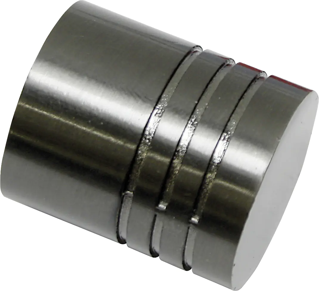 Gardinia Endknopf Zylinder zu Stilprogramm Chicago, Ø 20 mm titan